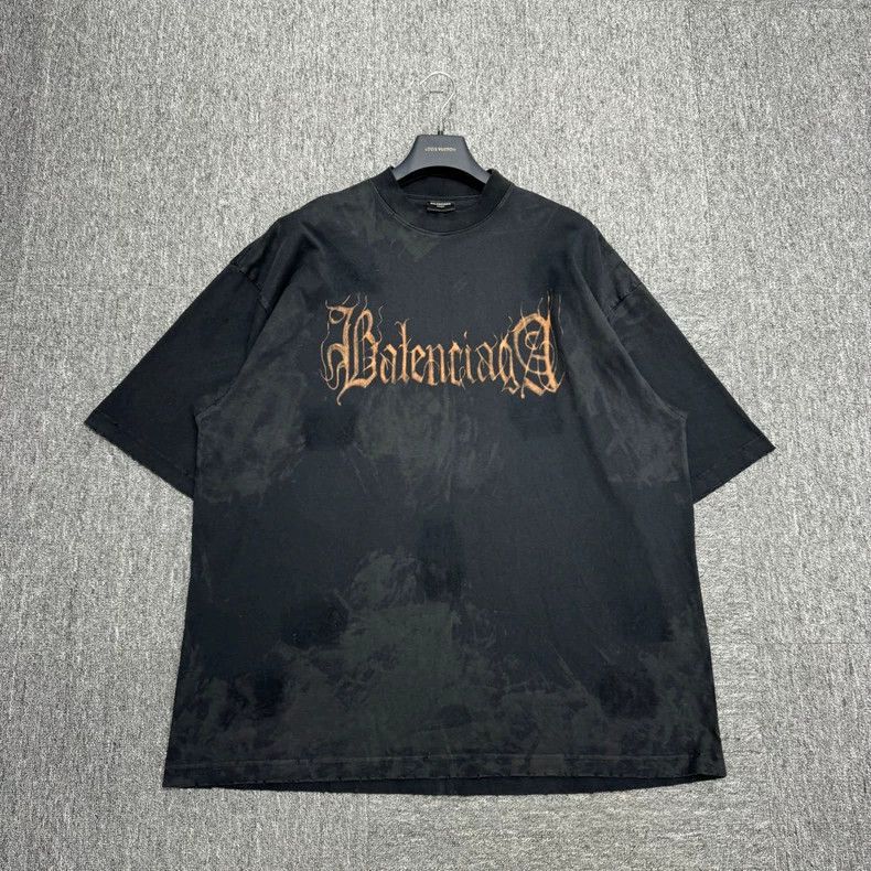 Balenciaga Balenciaga Black Sanskrit Short Sleeves-2506 Size US M / EU 48-50 / 2 - 1 Thumbnail