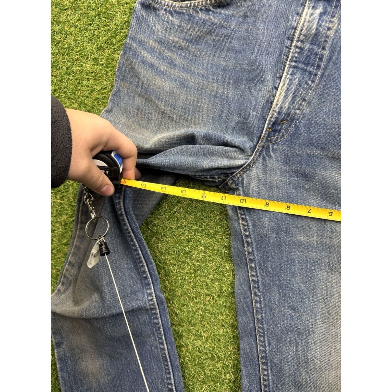 Levi's VINTAGE Levi's 517 Jeans Bootcut Men's 34x38 Blue Orange Tab 1981 Workwear Casual Mens Clothing Jeans Size US 34 / EU 50 - 7 Thumbnail