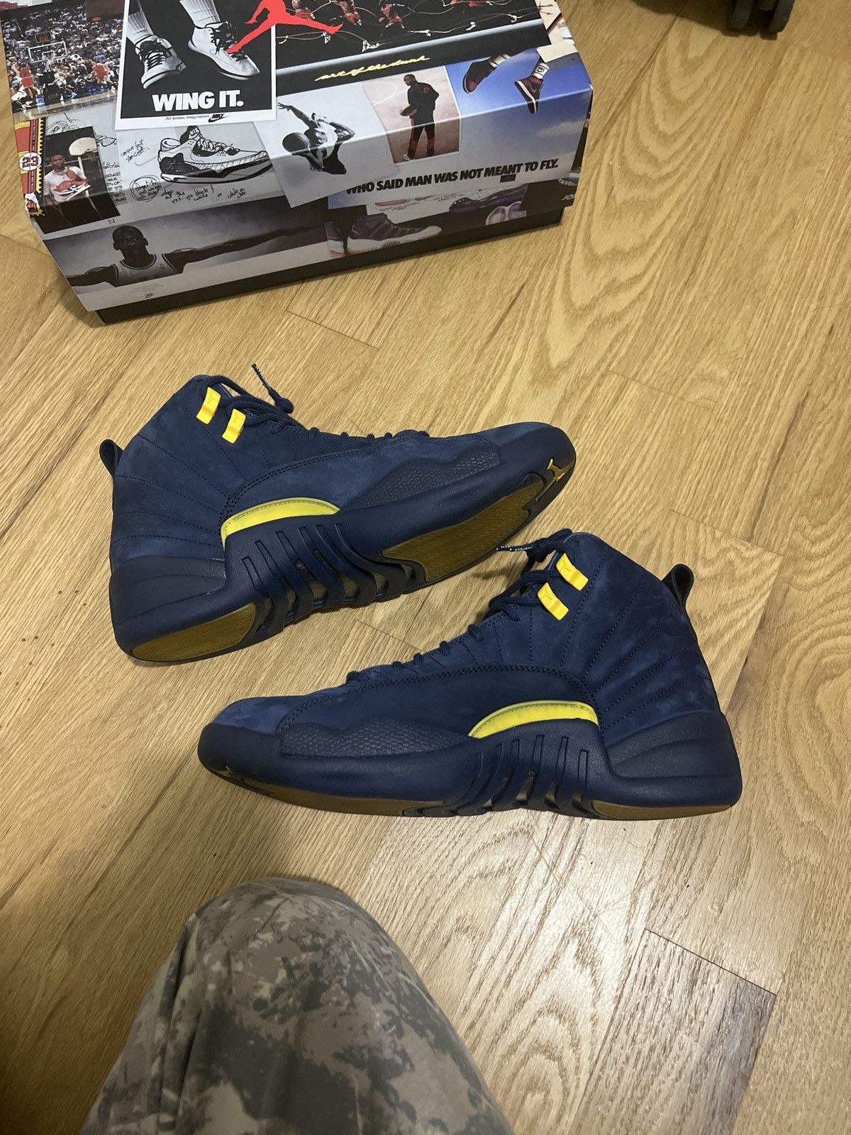 Jordan Brand × Vintage Jordan 12 “Michigan” Size US 10.5 / EU 43-44 - 2 Thumbnail