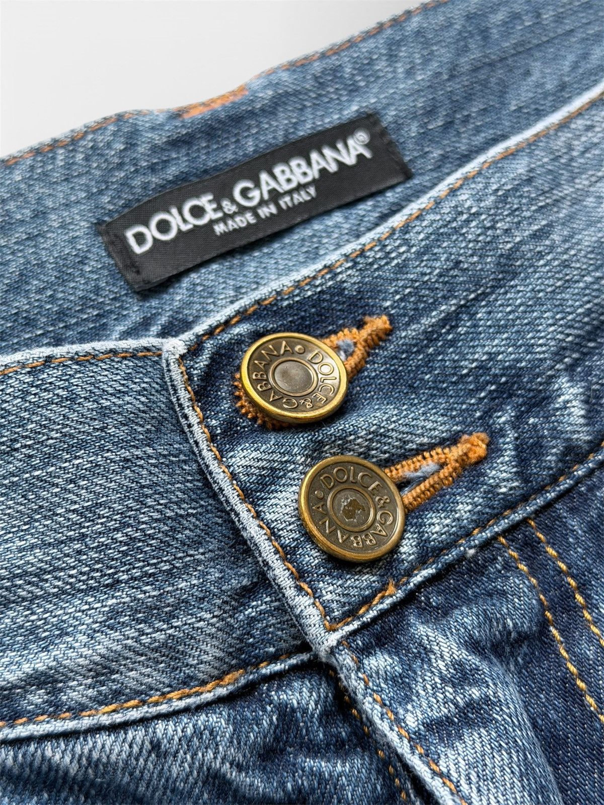 Dolce & Gabbana Vintage 00s Dolce & Gabbana Big Logo Jeans Denim Size US 30 / EU 46 - 8 Thumbnail