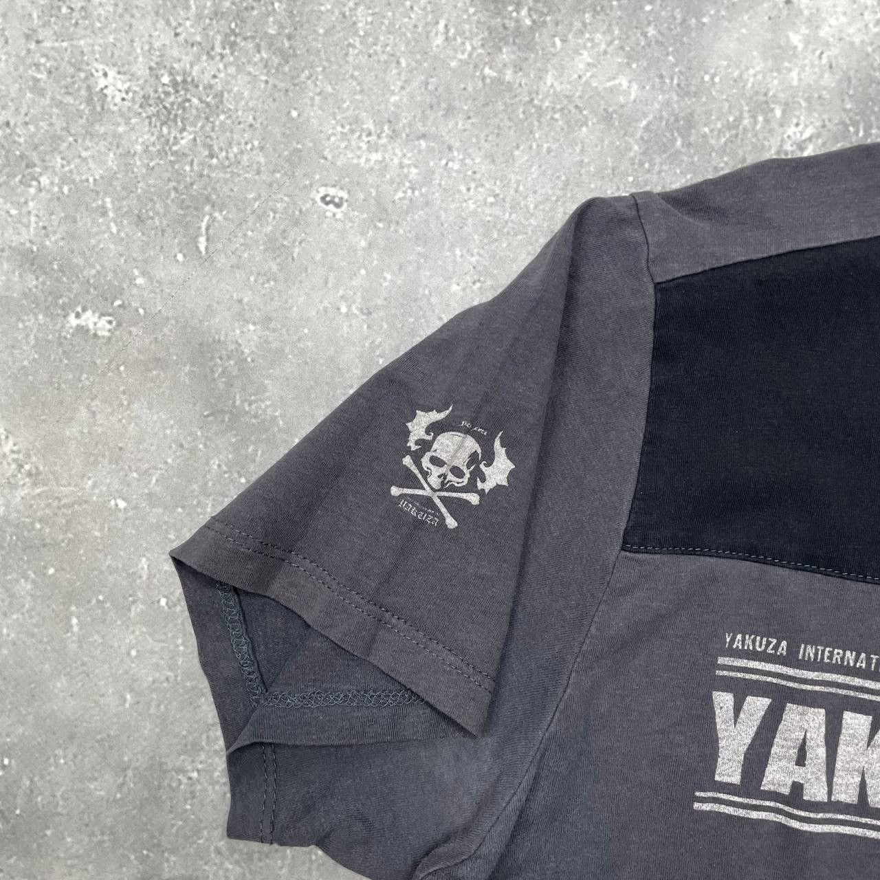 Japanese Brand Yakuza Aggressive Y2K T Shirt Black/ Gray Size XL Size US XL / EU 56 / 4 - 10 Thumbnail