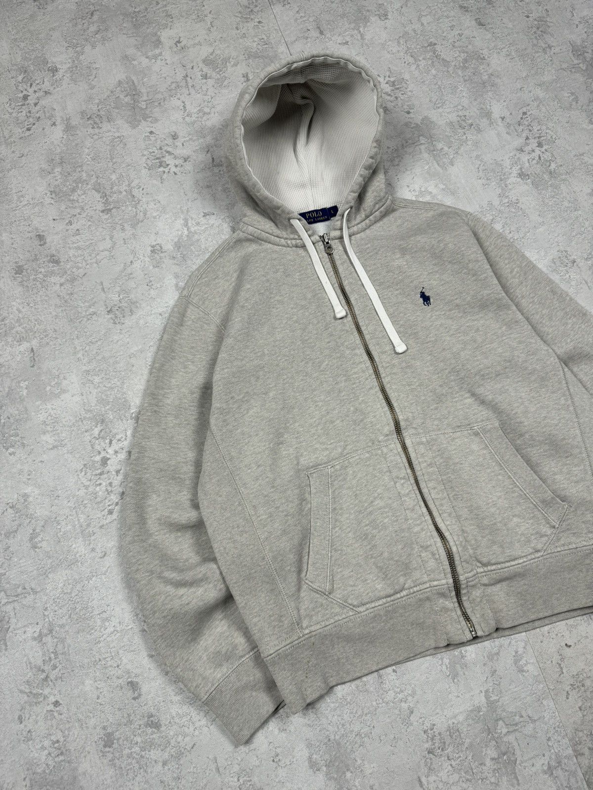 Polo Ralph Lauren Polo Ralph Lauren Y2K Gray Zip Hoodie Size L Size US L / EU 52-54 / 3 - 2 Thumbnail