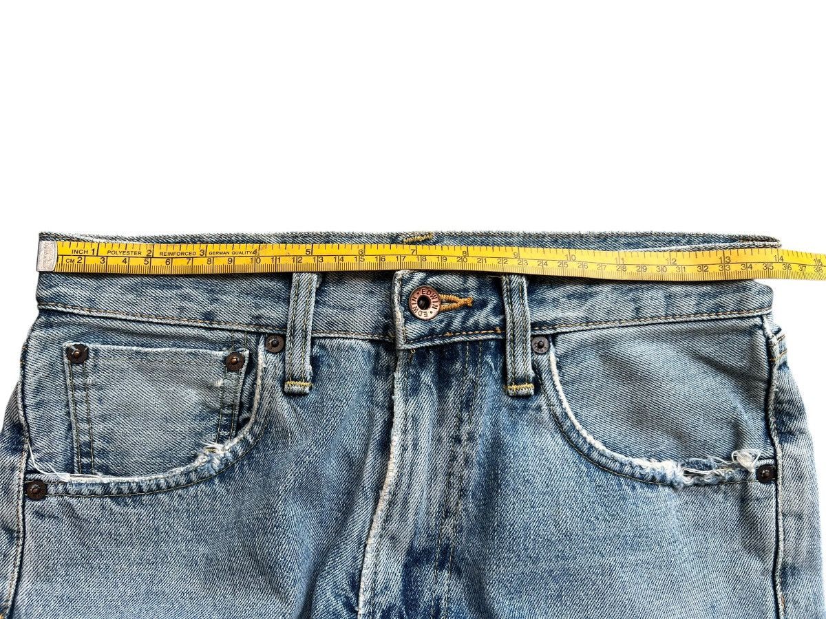 Edwin Vintage Edwin 505x Selvedge Wide Distressed Denim Jeans Size US 28 / EU 44 - 12 Thumbnail