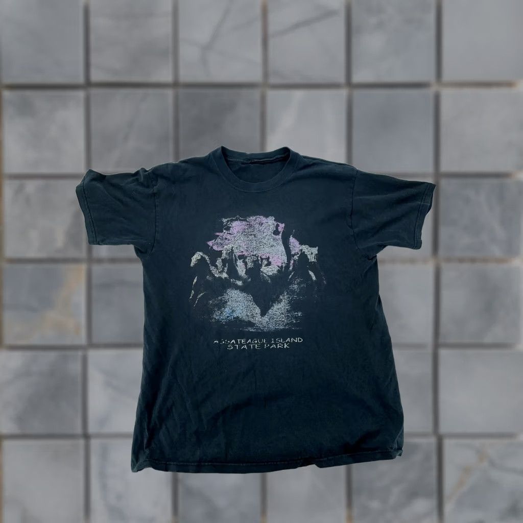 Vintage VINTAGE Assateague Island State Park Shirt Mens Large Black Wild Horses Tee Size US L / EU 52-54 / 3 - 1 Thumbnail
