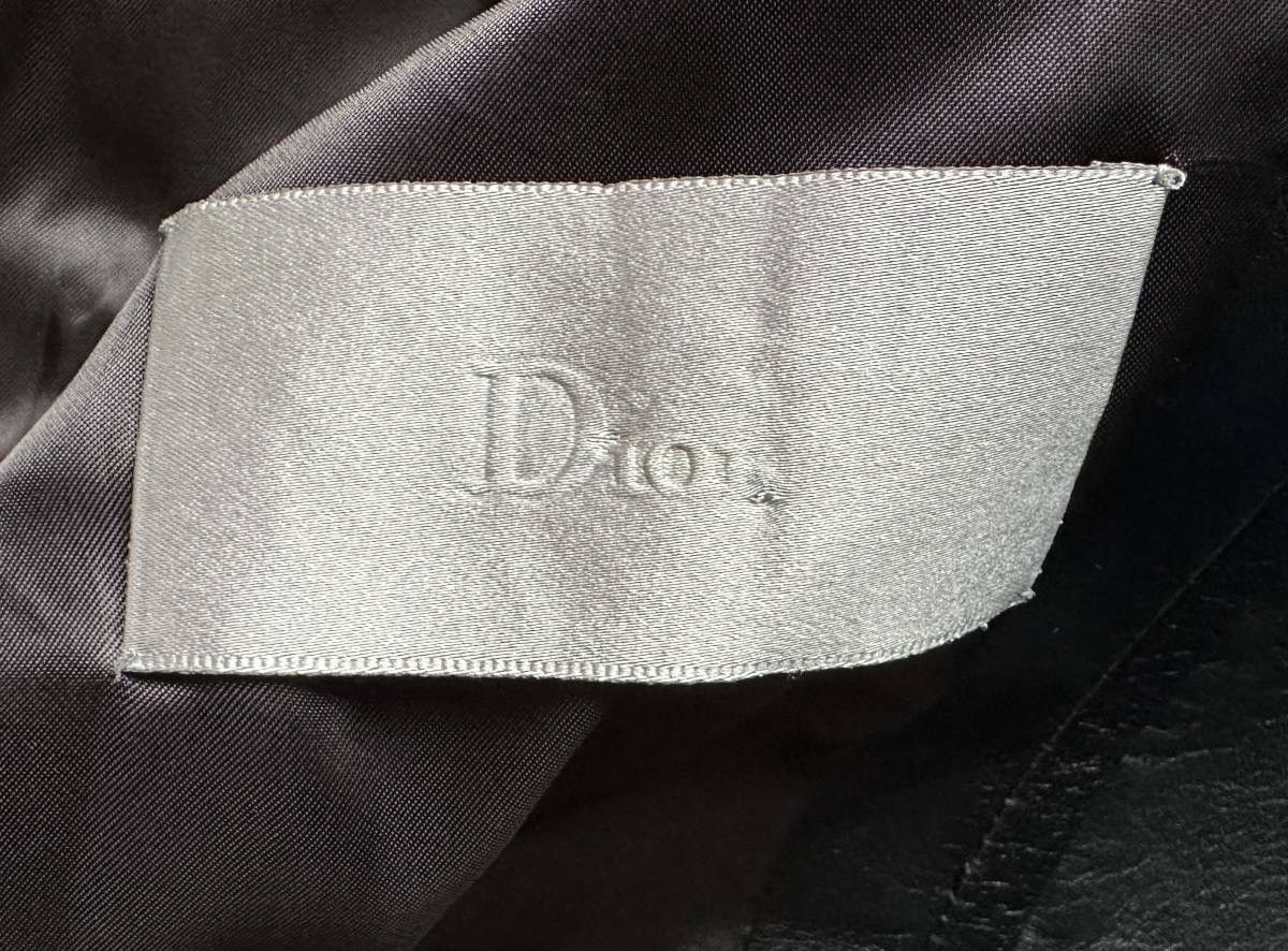 Dior × Hedi Slimane AW01 SOLITAIRE double breasted leather coat Size US L / EU 52-54 / 3 - 10 Thumbnail