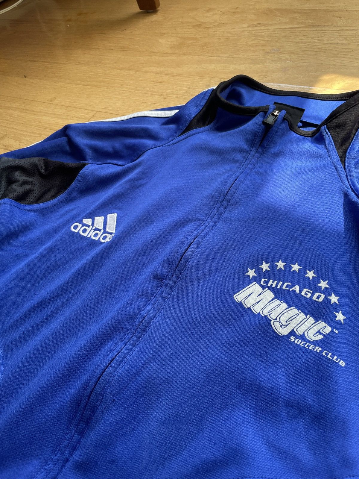 Adidas Vintage 00's Adidas Y2K Chicago Magic Track Jacket Blue Size US L / EU 52-54 / 3 - 2 Thumbnail