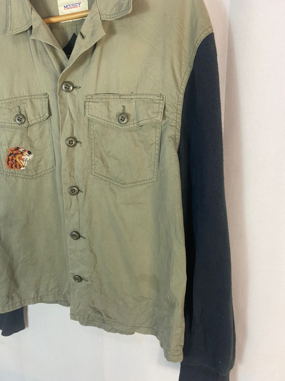 MOUSSY Moussy button up shirt knit sleeveless with patches Size M / US 6-8 / IT 42-44 - 2 Thumbnail
