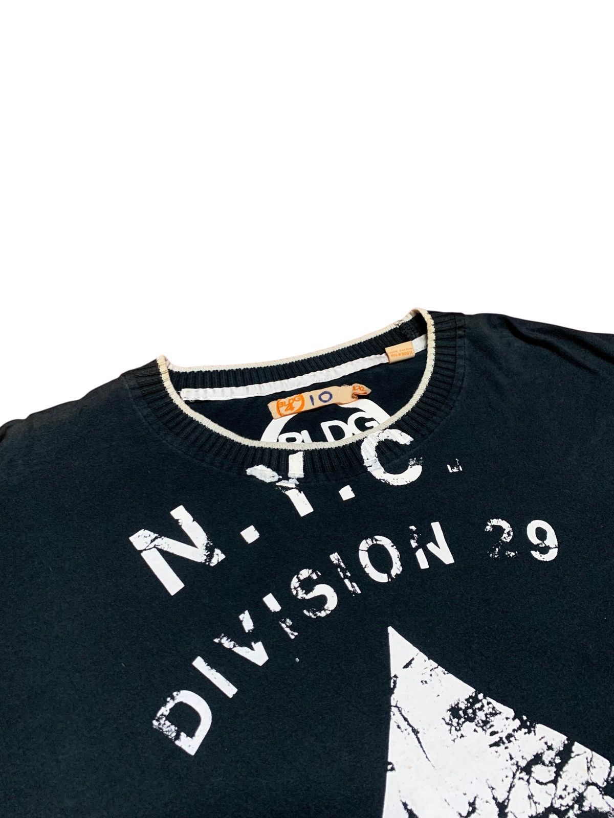 Japanese Brand Black Spade Tshirt NYC Division 29 Vintage 1972 Size US XXL / EU 58 / 5 - 3 Thumbnail