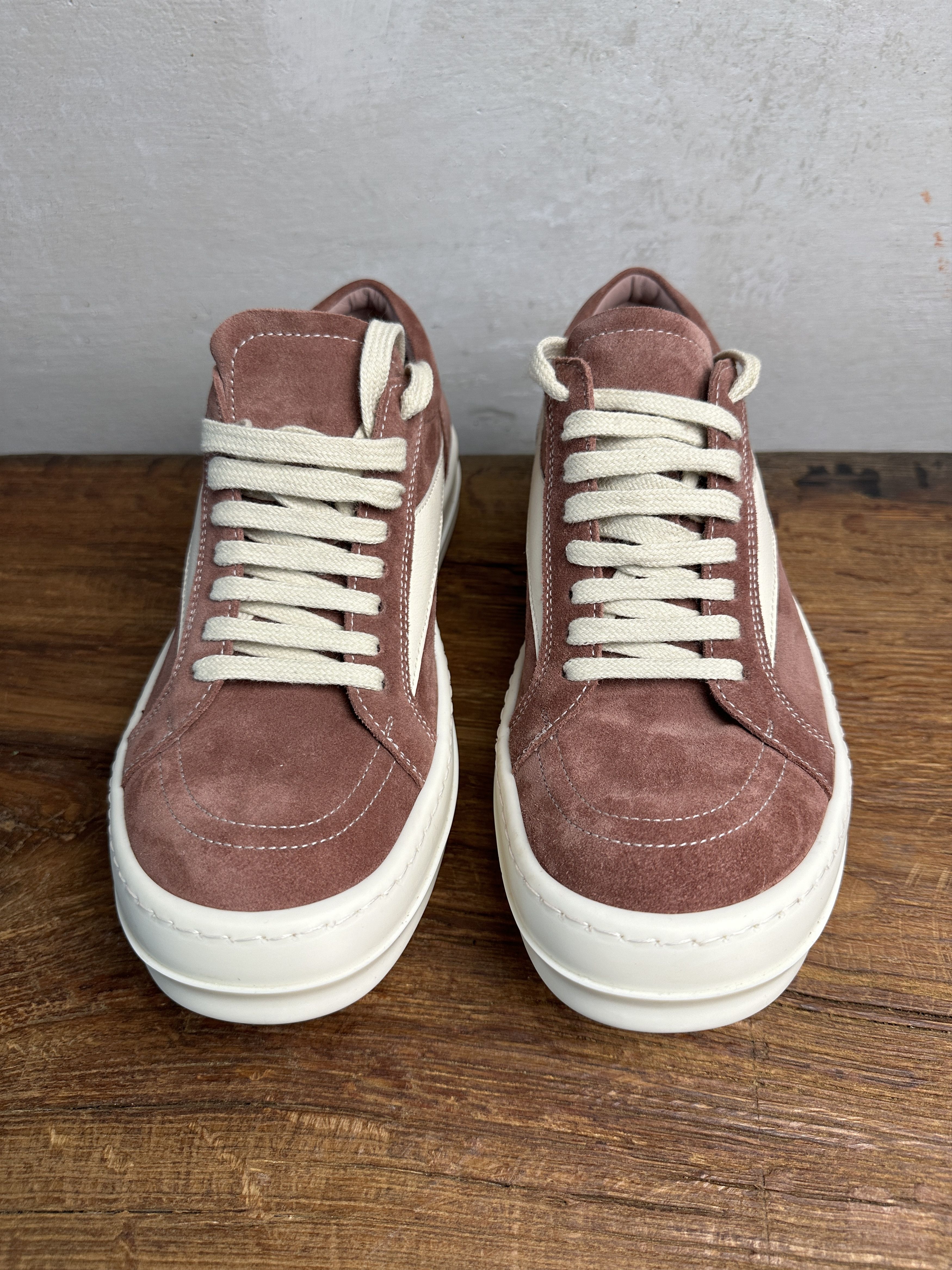 Rick Owens Rick Owens Vintage Suede Sneaker (Clay/Milk) Size US 10 / IT 40 - 14 Thumbnail