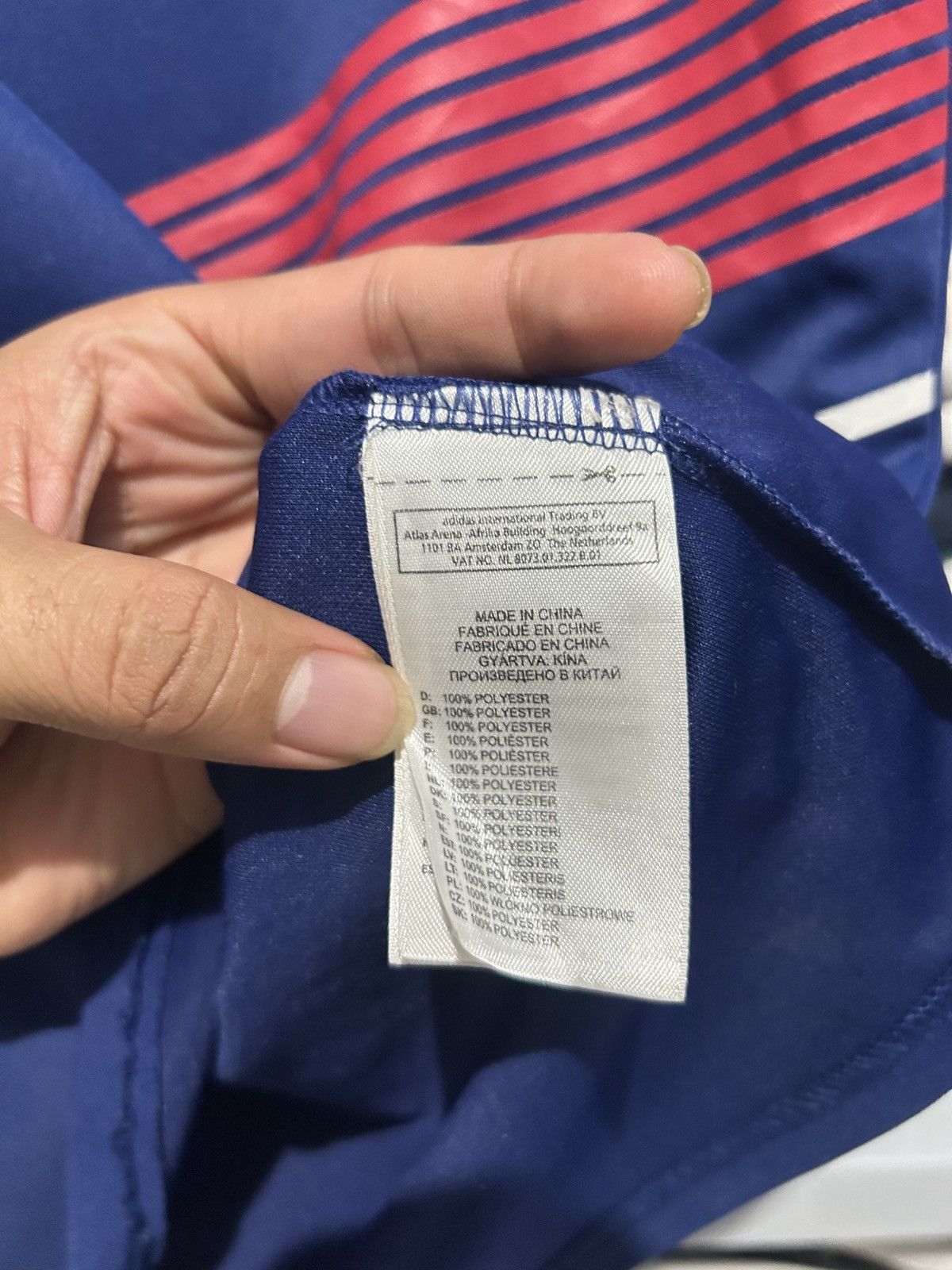 Adidas Vintage adidas France 2009-2010 Home Soccer Size US M / EU 48-50 / 2 - 6 Thumbnail
