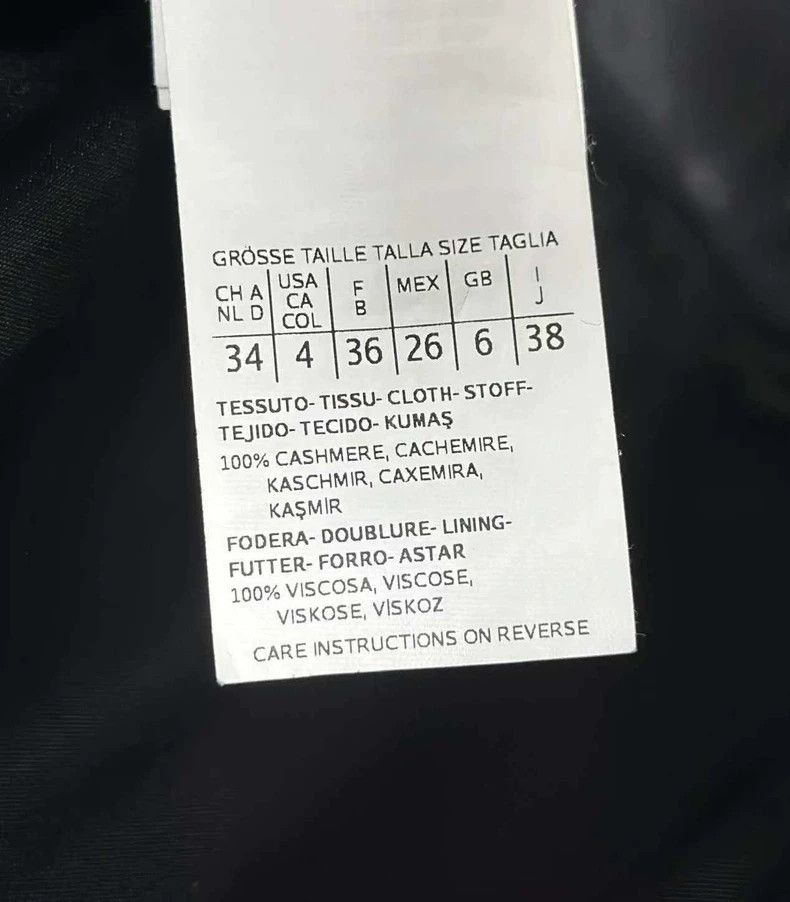 Max Mara Max Mara Black cashmere long coat with mink collar Size L / US 10 / IT 46 - 4 Thumbnail