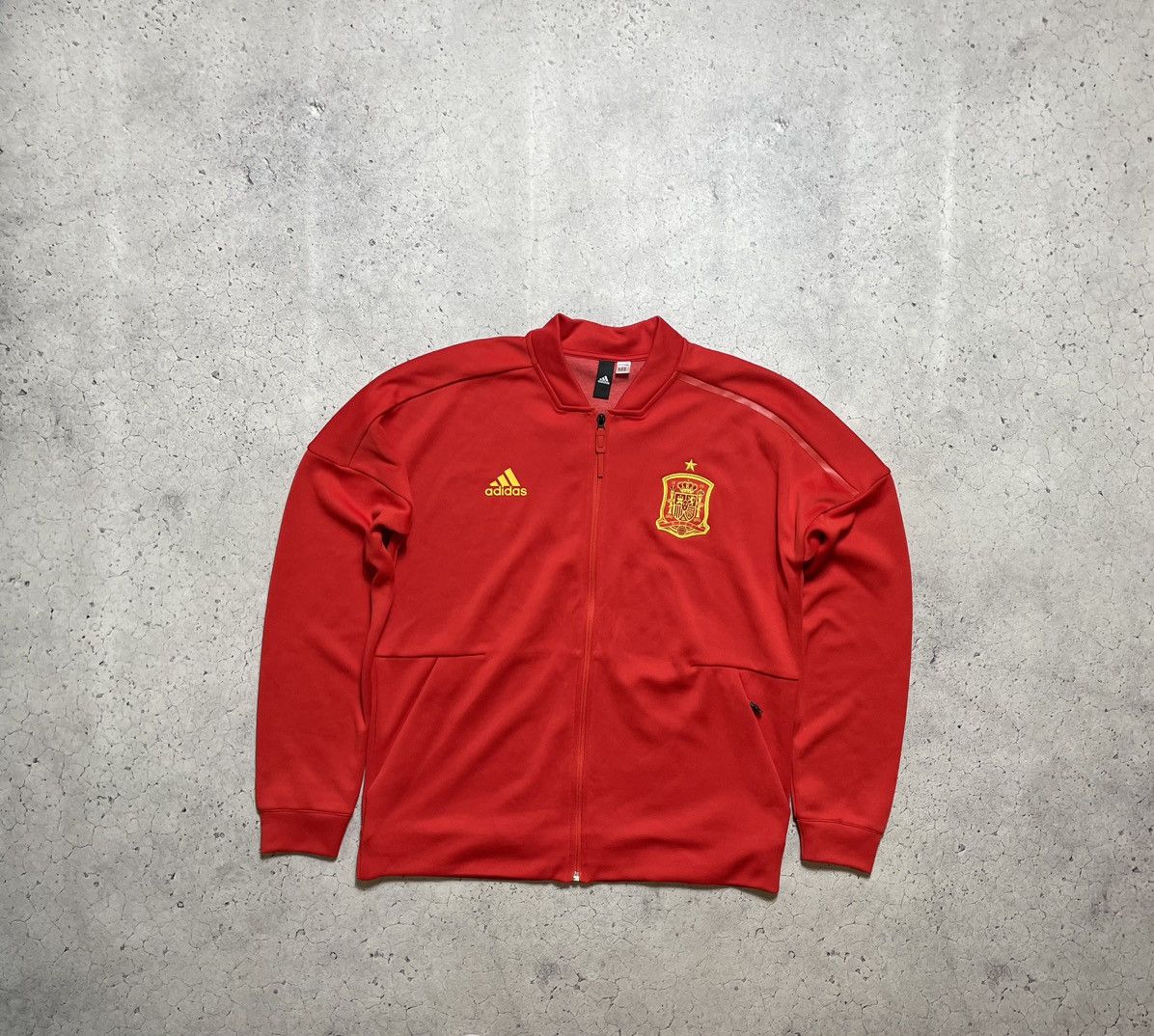 Adidas Vintage Adidas Spain Team Full Zip Football Jacket Size US XL / EU 56 / 4 - 1 Thumbnail