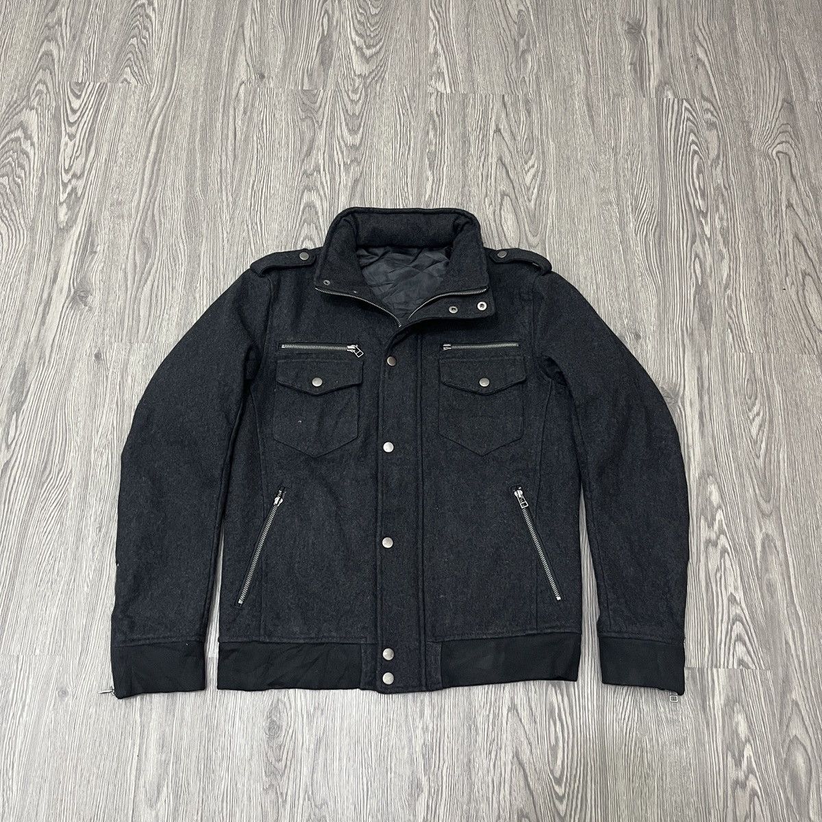20471120 Semantic Design - 100% Wool Punk Jacket ifsix Lgb Size US L / EU 52-54 / 3 - 7 Thumbnail