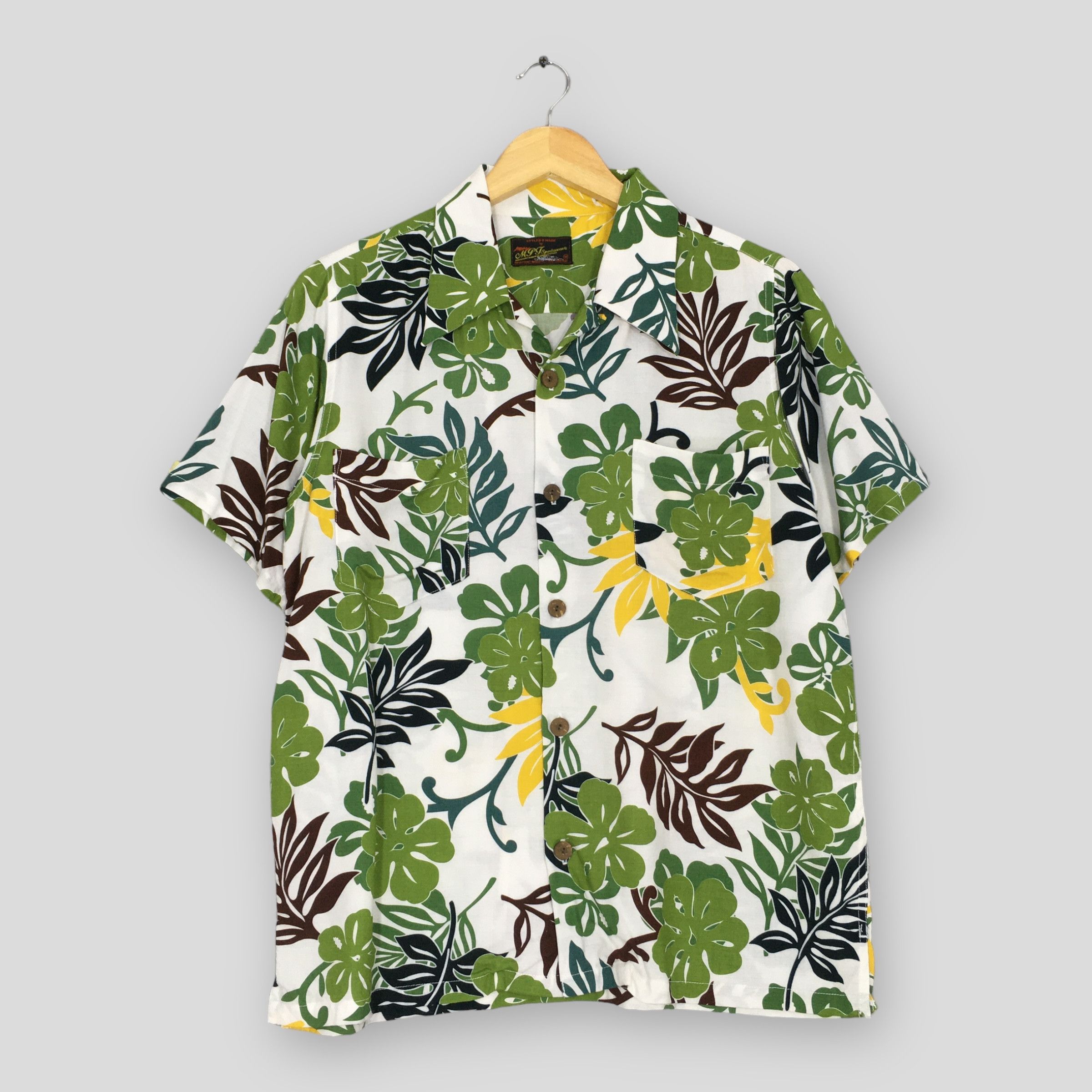 Vintage Vintage 90s Aloha Floral Hawaiian Rayon Shirt Medium Size US M / EU 48-50 / 2 - 1 Thumbnail