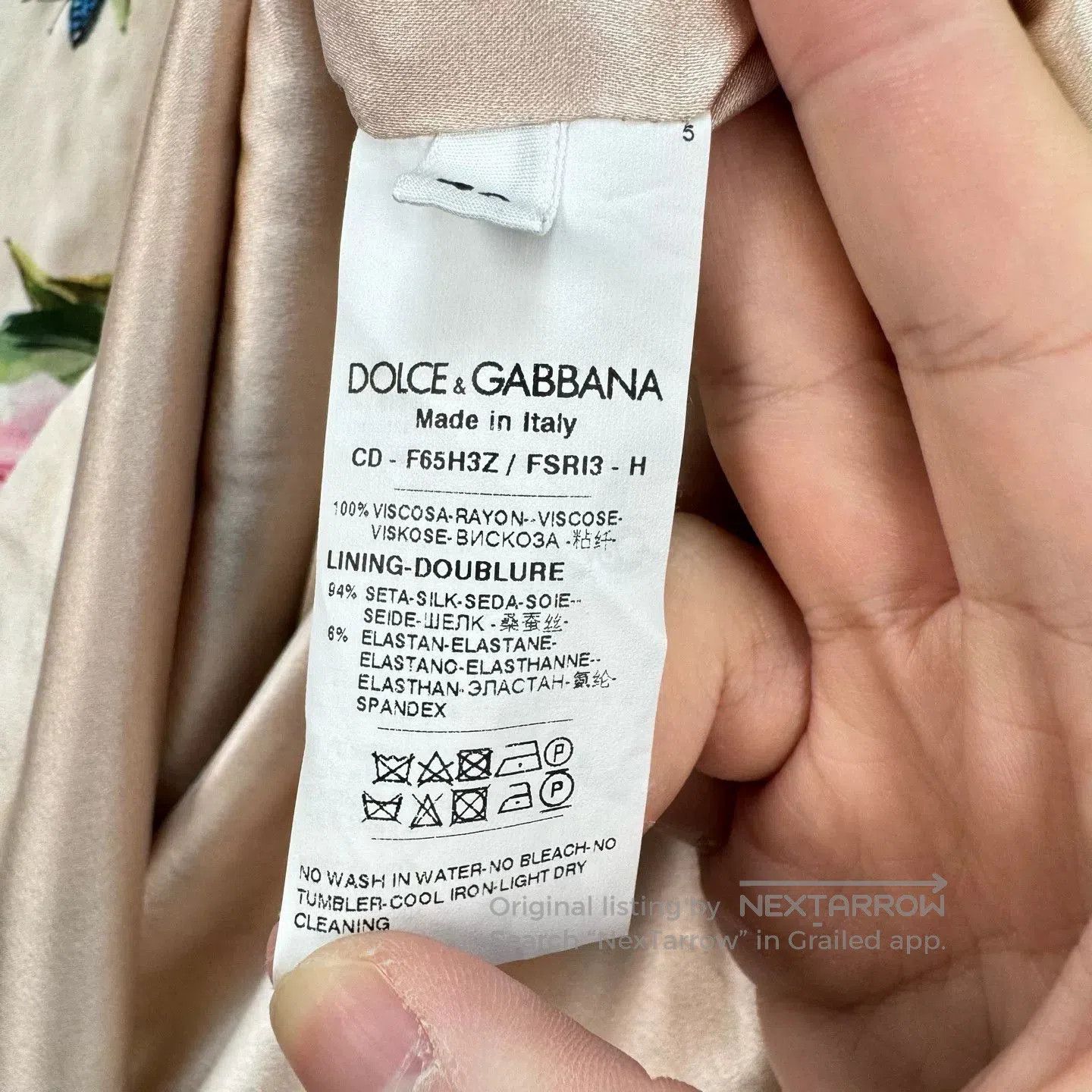 Dolce & Gabbana Dolce&Gabbana Crystal Buckle Rose Silk Dress. Size S / US 4 / IT 40 - 6 Thumbnail