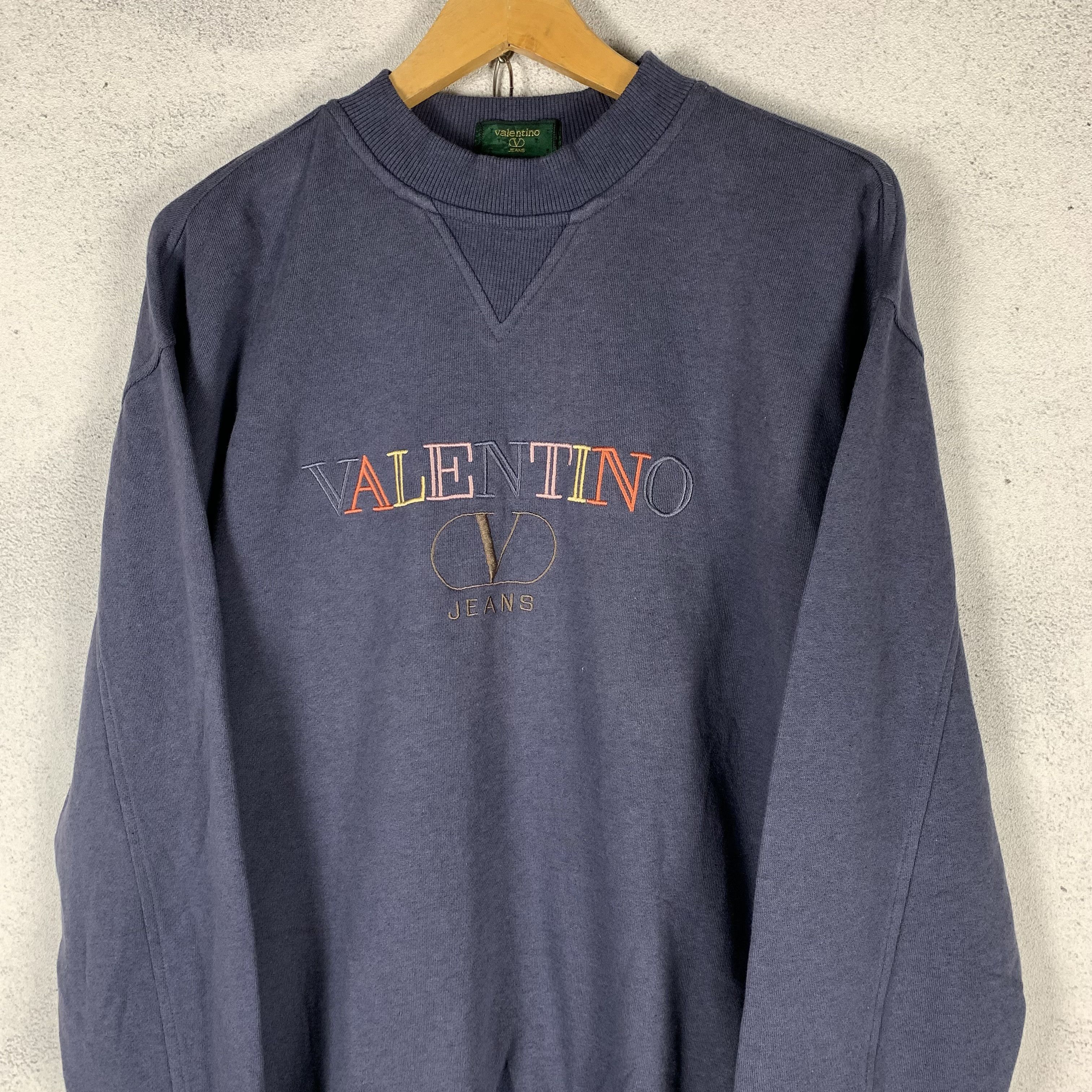 Valentino Vintage 90s Valentino Jeans Sweatshirt Crewneck Size US L / EU 52-54 / 3 - 2 Thumbnail