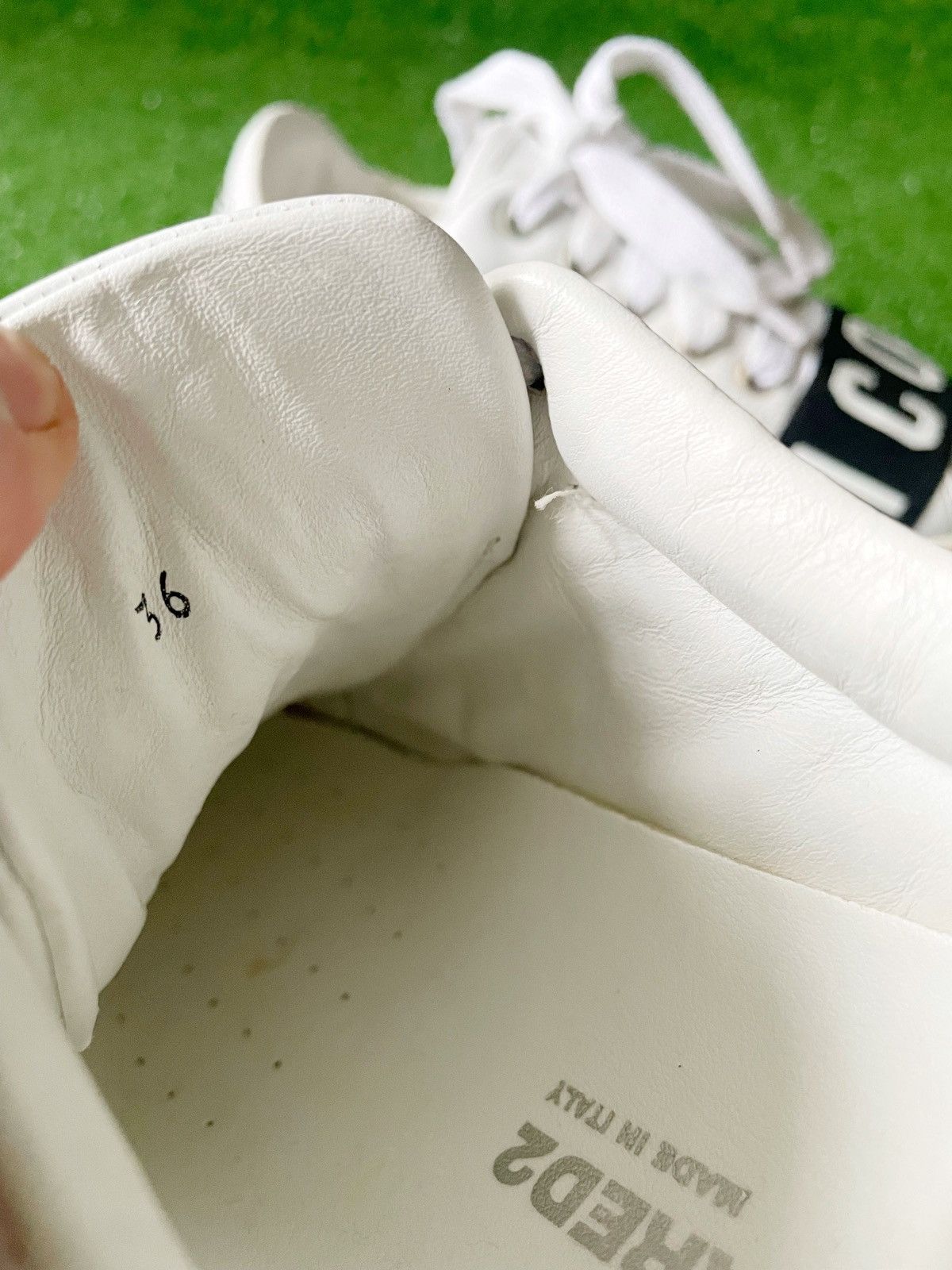 Dsquared2 Dsquared ICON Women Leather Sneakers Big Logo High Sole 36 Size US 6 / IT 36 - 8 Thumbnail