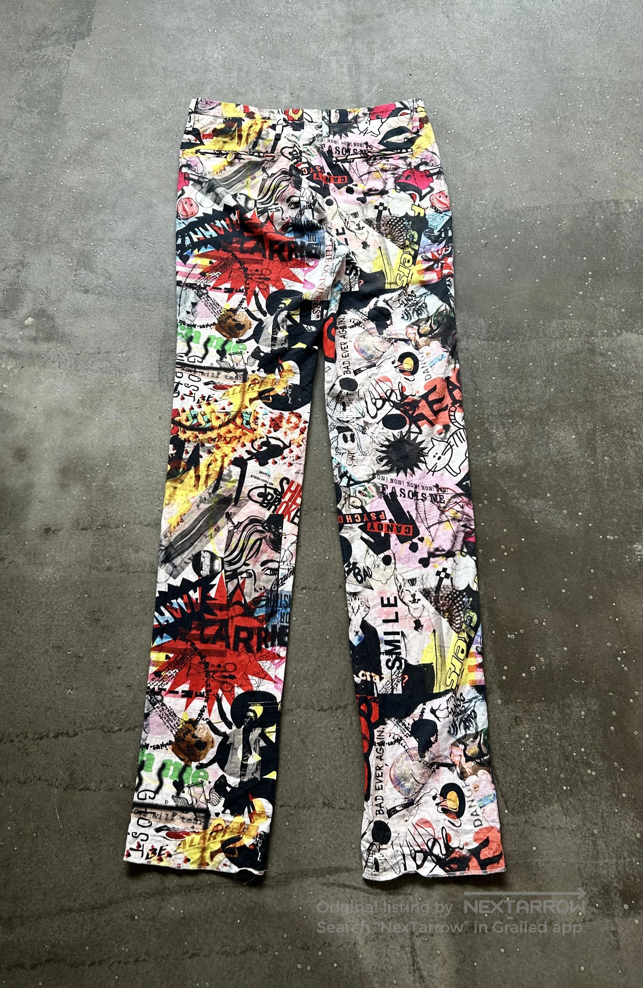 Nozomi Ishiguro Nozomi Ishiguro Graffiti Print Long Pants. Size US 34 / EU 50 - 5 Thumbnail