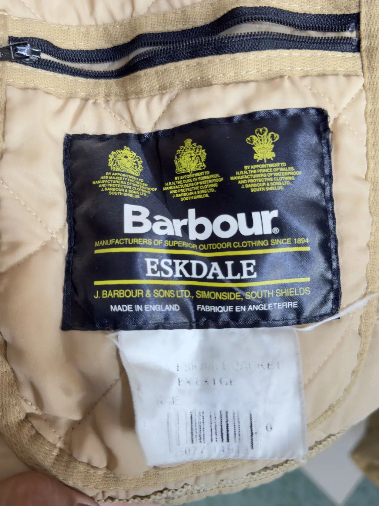 Barbour Barbour quilted down jacket camel gold beige xxl Size US XXL / EU 58 / 5 - 9 Thumbnail
