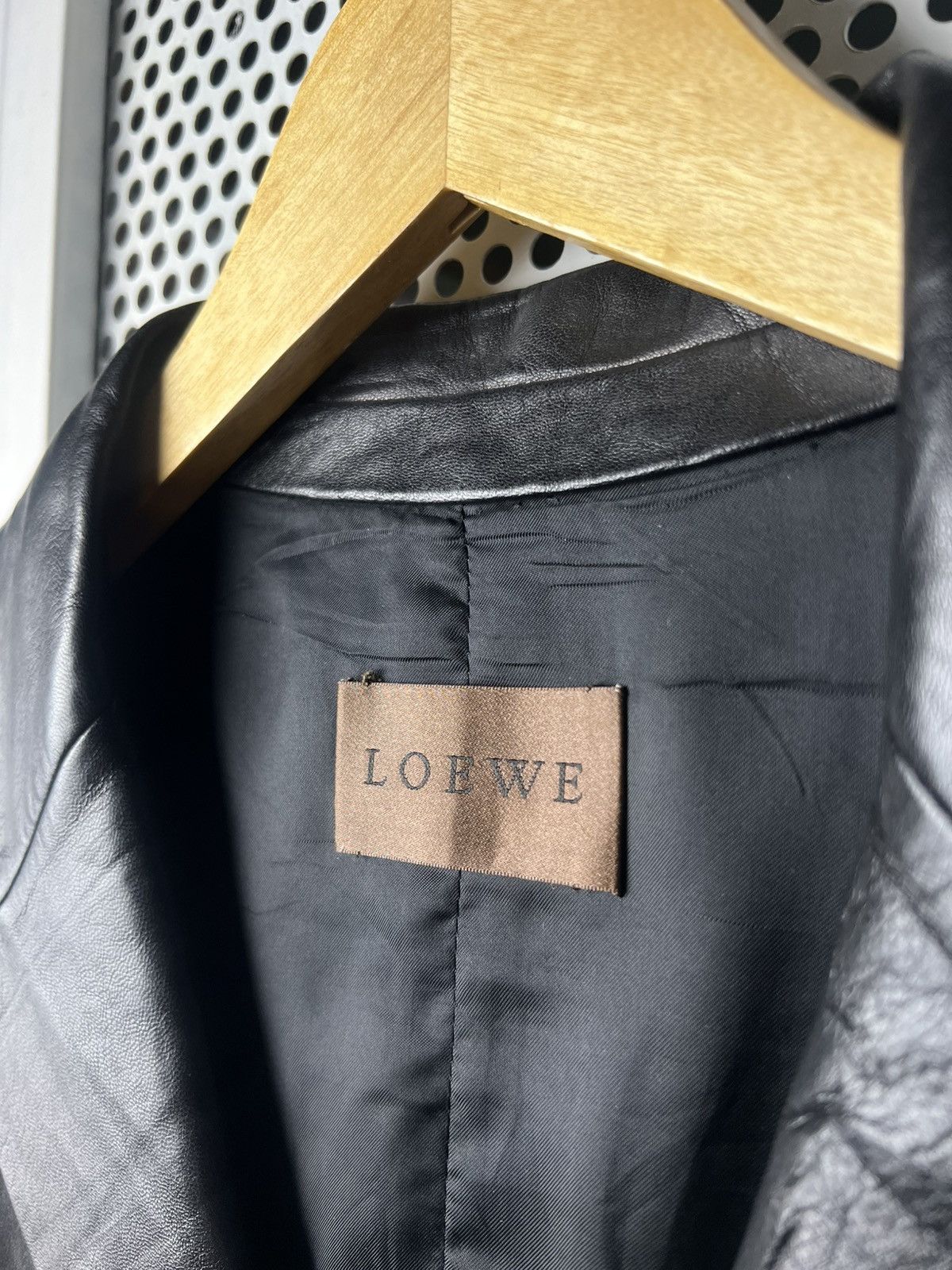 Loewe Vintage Loewe Leather Blazer Jacket Size US L / EU 52-54 / 3 - 6 Thumbnail