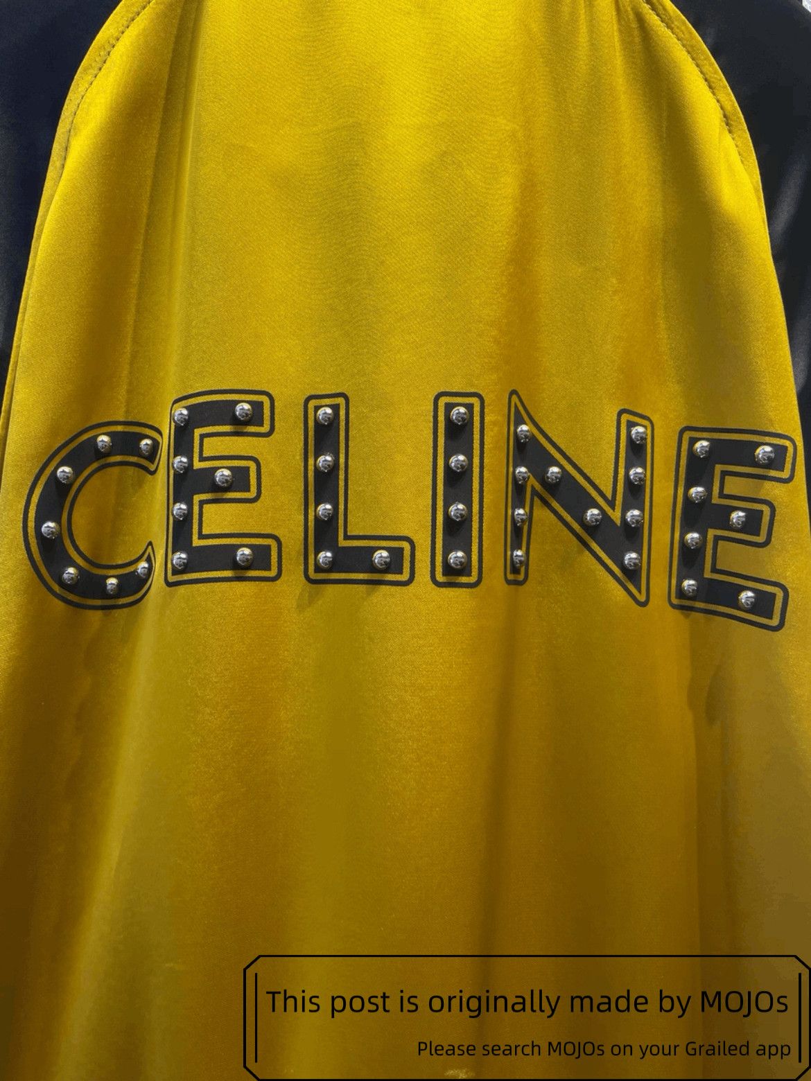 Celine Sz 48 Celine 21SS Back Logo Patch Satin Jacket mojos204723 Size US M / EU 48-50 / 2 - 3 Thumbnail