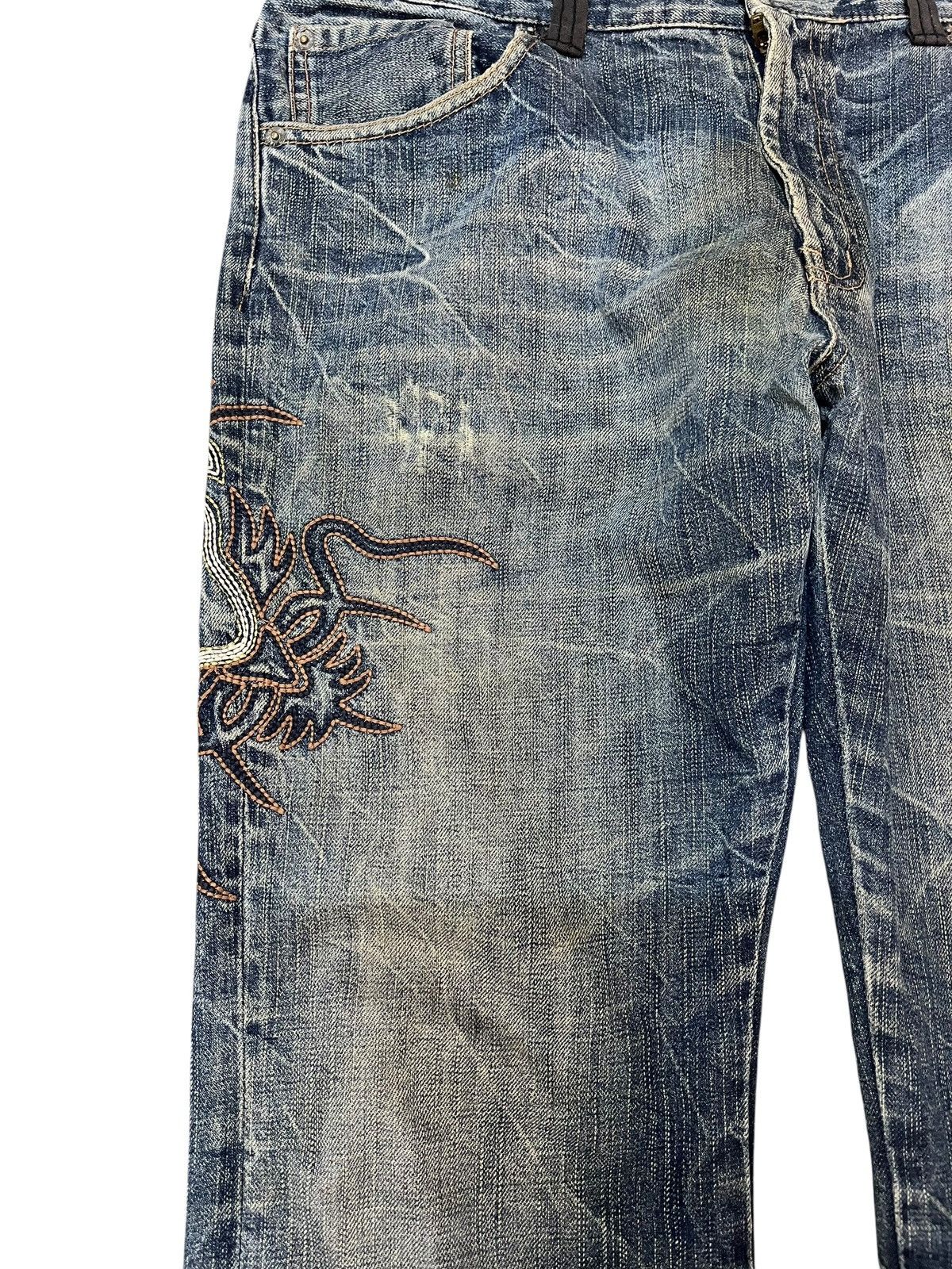 Japanese Brand Vintage Japanese Brand Embroidery Whiskers Denim Size US 34 / EU 50 - 5 Thumbnail