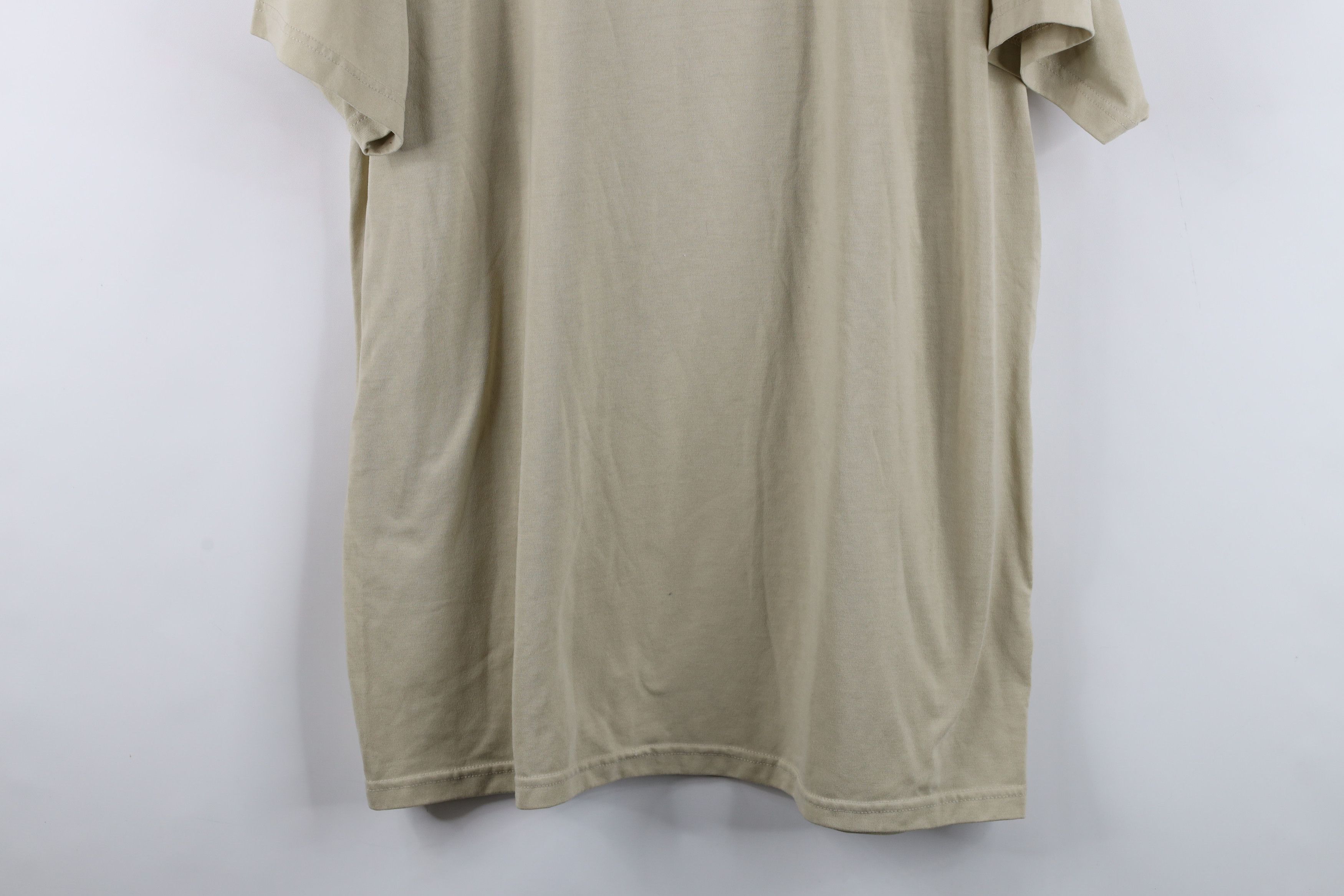 Vintage Vintage 90s Streetwear Knit Short Sleeve T-Shirt Beige USA Size US XXL / EU 58 / 5 - 3 Thumbnail