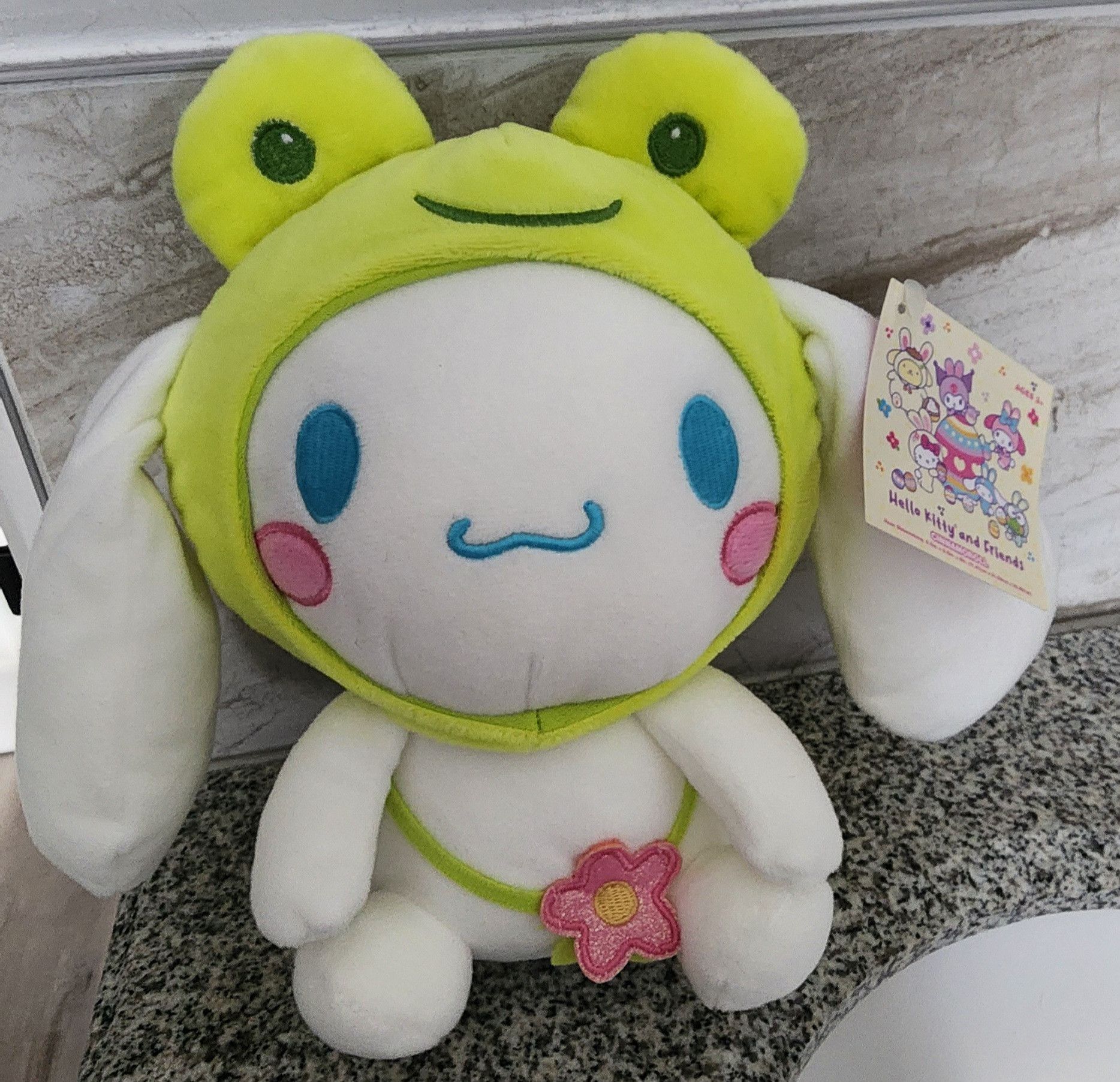 Other NWT Sanrio Cinnamoroll Frog 2024 Easter Plush Flower 9" Size ONE SIZE - 1 Thumbnail