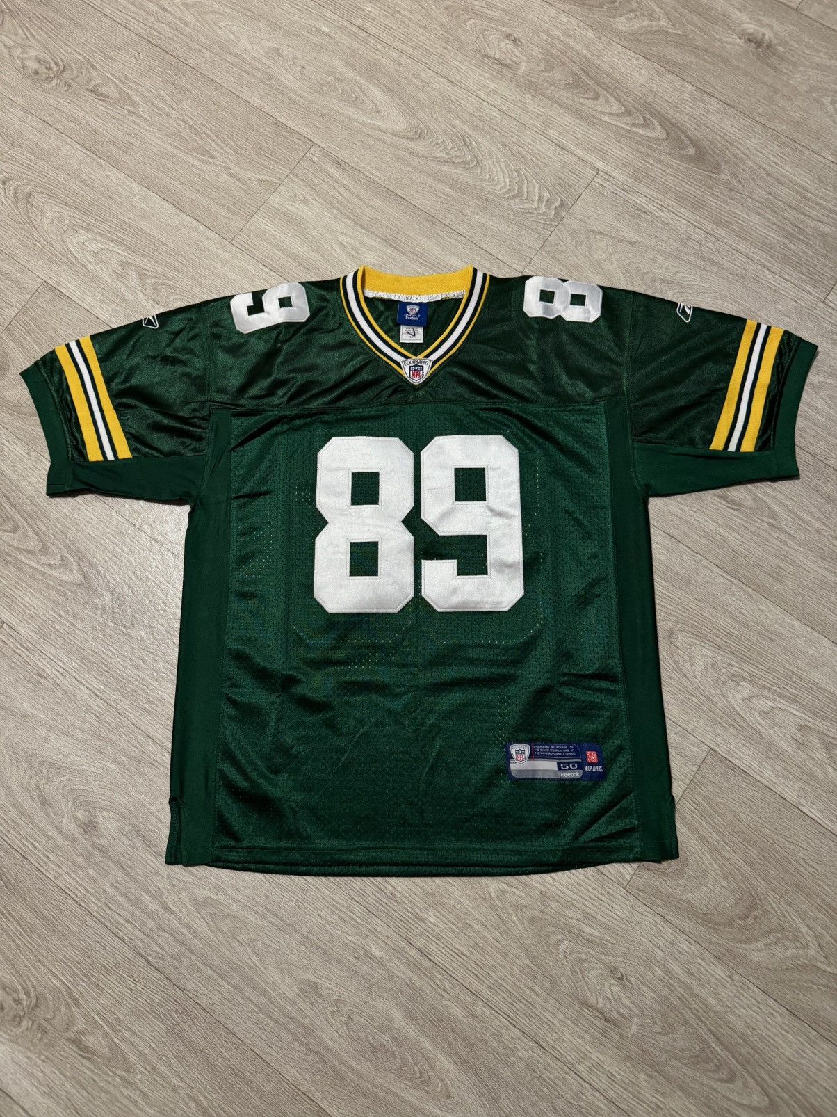 NFL Vintage Reebok Green Bay Packers James Jones #89 NFL Jersey Size US L / EU 52-54 / 3 - 1 Thumbnail