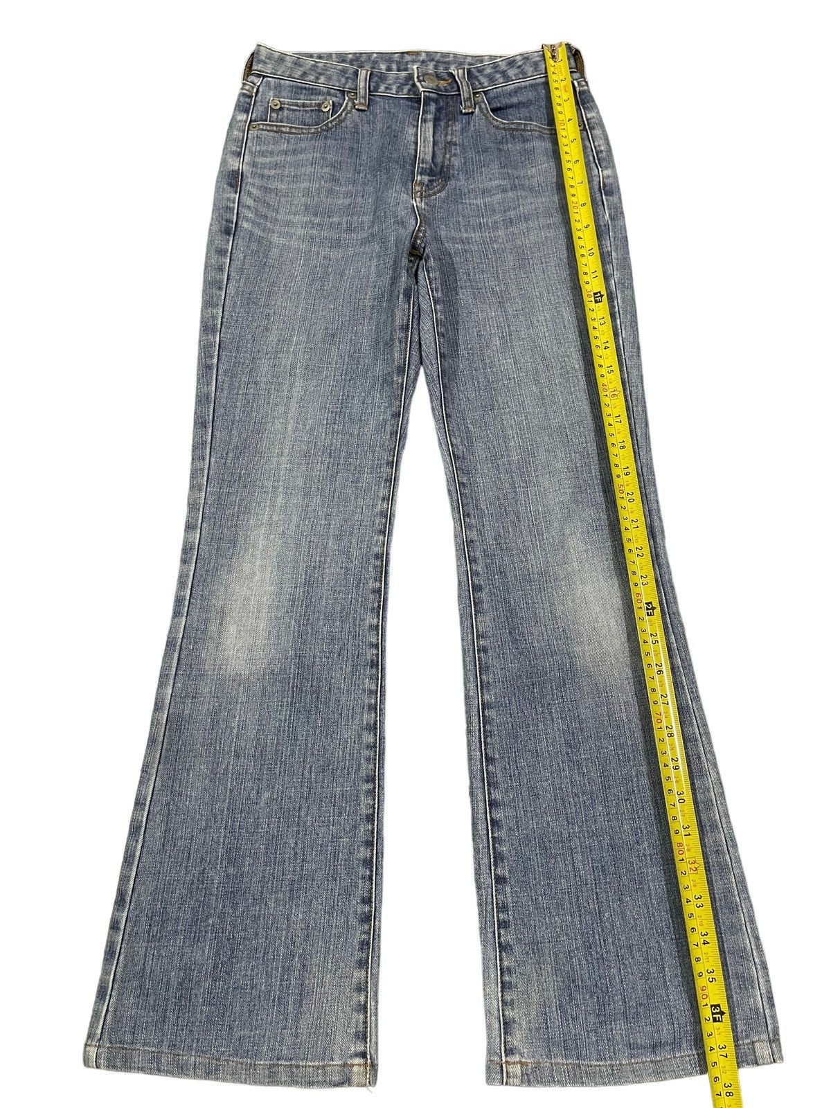 Uniqlo Vintage Japanese Uniqlo Blue Wash Style Flare Jeans Size 27" / US 4 / IT 40 - 10 Thumbnail