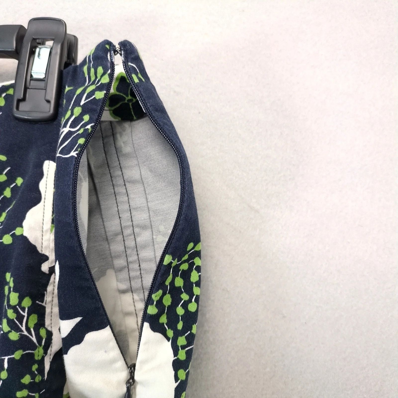Other Talbots Navy Floral Print A-Line Skirt 16 Petite Knee-Length Size 38" / US 16 / IT 52 - 5 Thumbnail