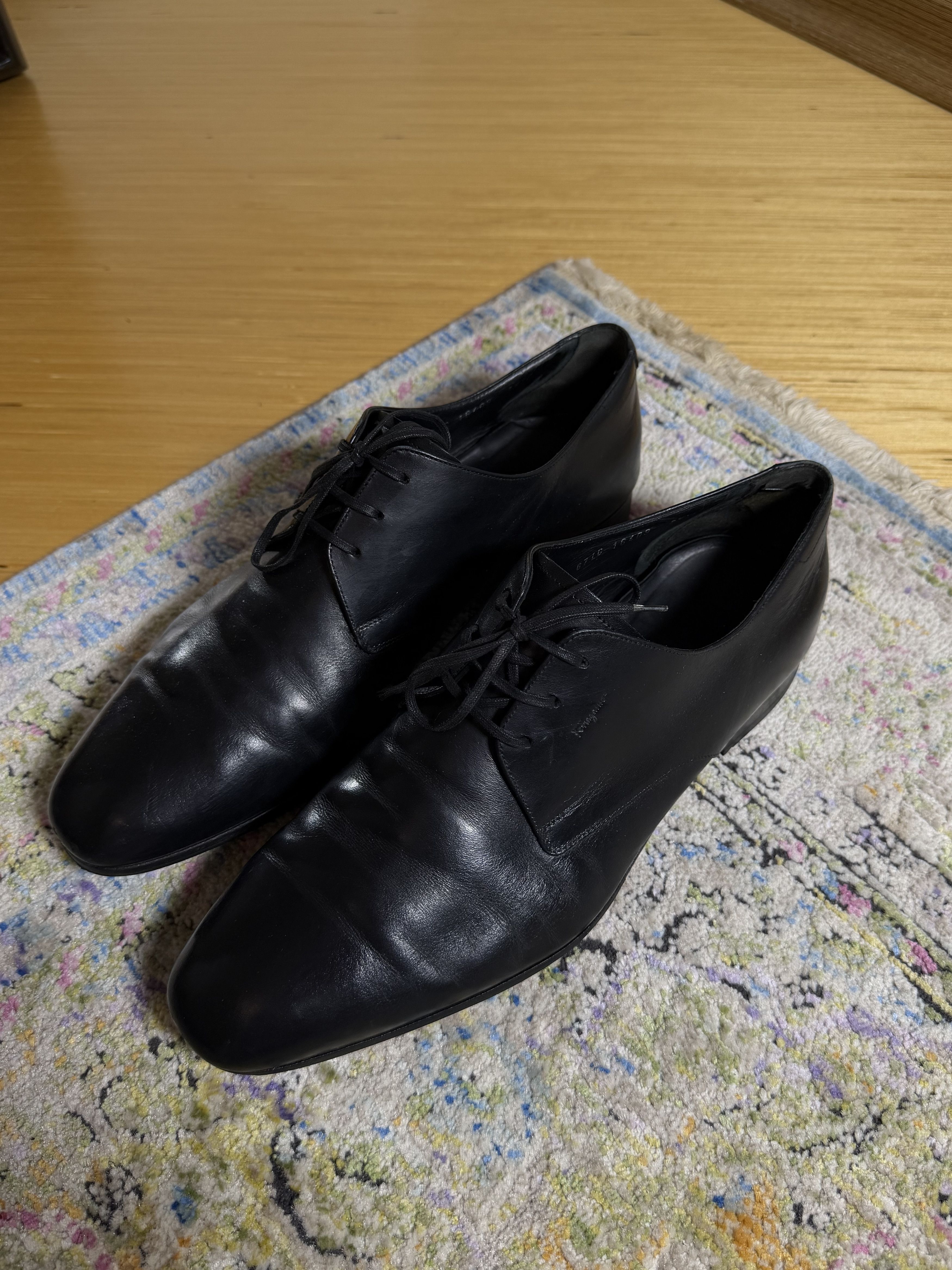 Salvatore Ferragamo Salvatore Ferragamo Tramezza Derby Black Shoes Size US 10.5 / EU 43-44 - 2 Thumbnail