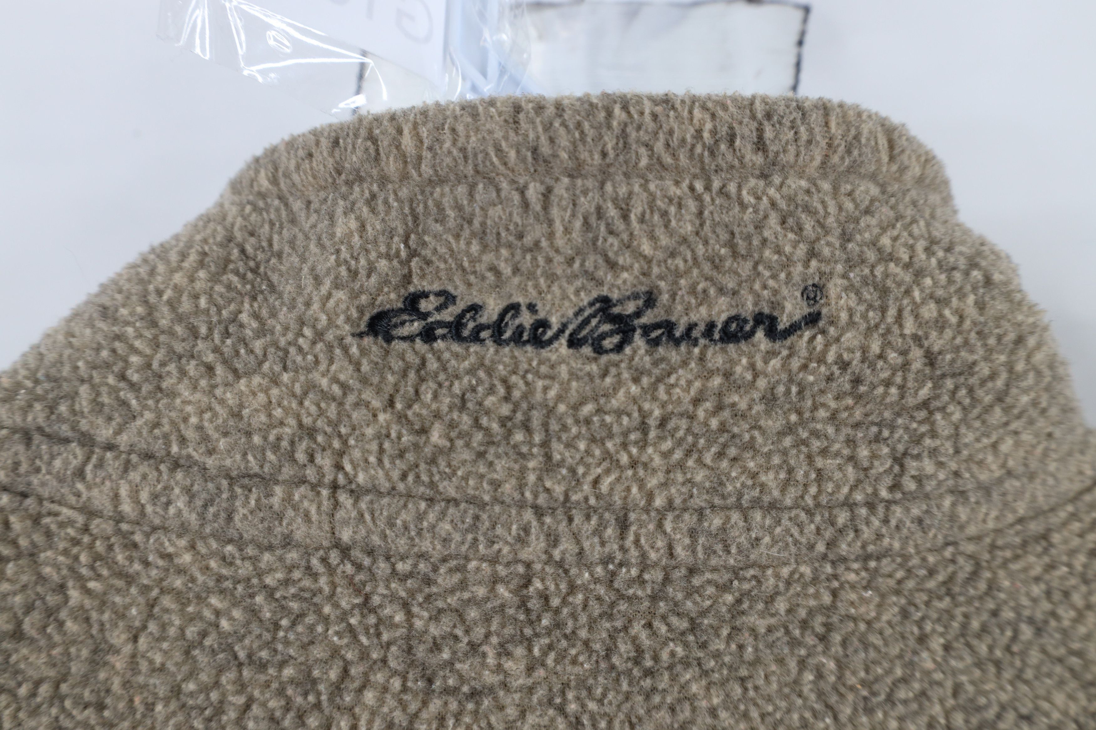 Eddie Bauer × Vintage Vintage 90s Eddie Bauer Half Zip Fleece Pullover Sweater Size US XXL / EU 58 / 5 - 11 Thumbnail