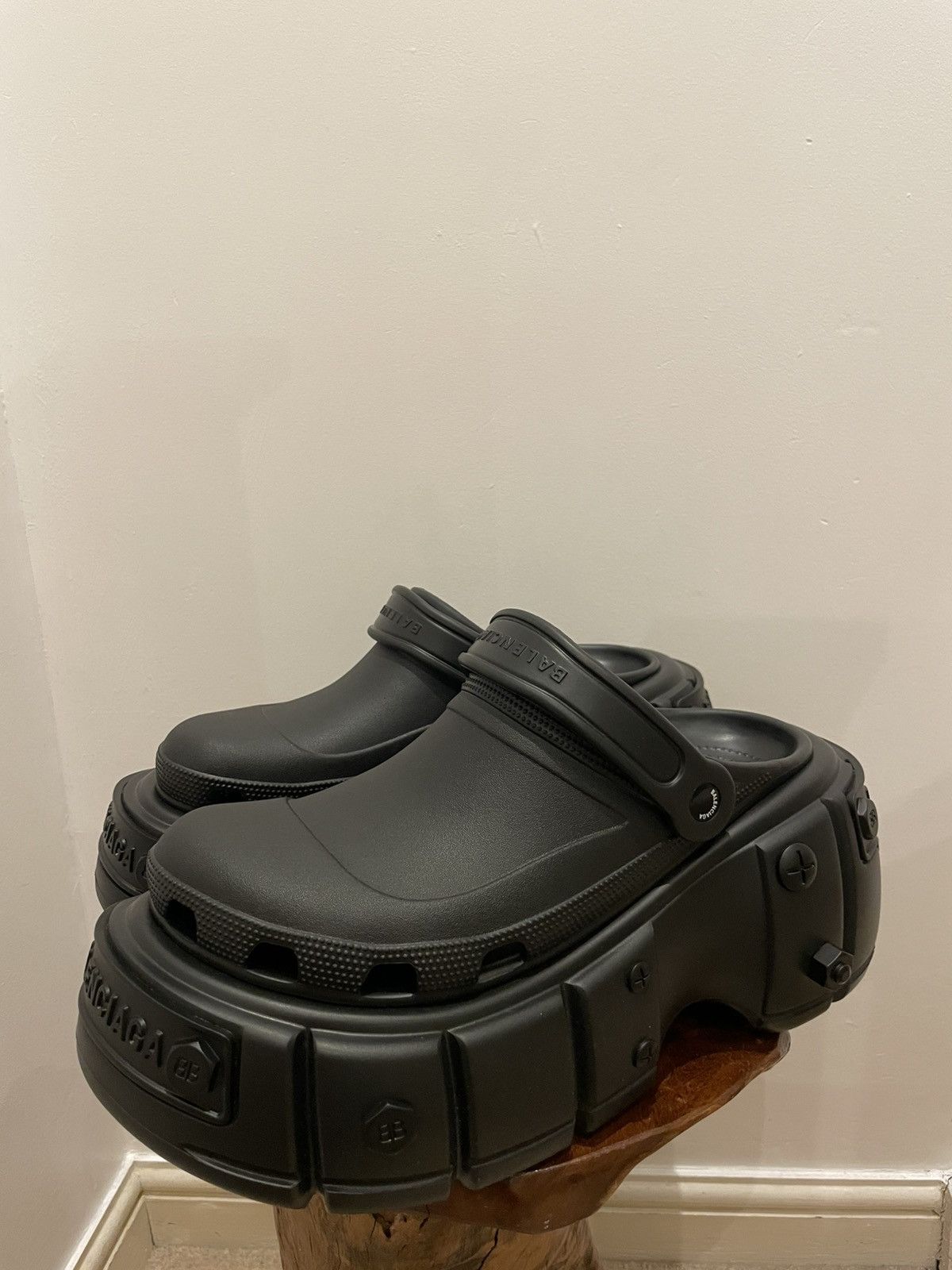 Balenciaga × Crocs Balenciaga x Croc HardCrocs Sandal | Grailed