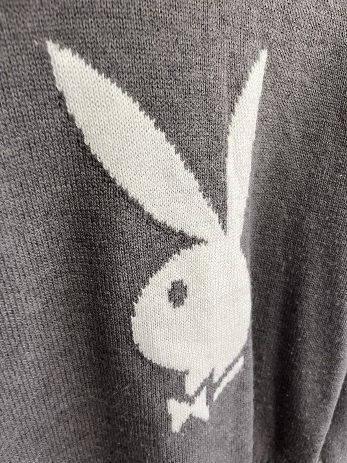 Playboy PlayBoy Bunny Grey Knitted Sweater Size M / US 6-8 / IT 42-44 - 2 Thumbnail