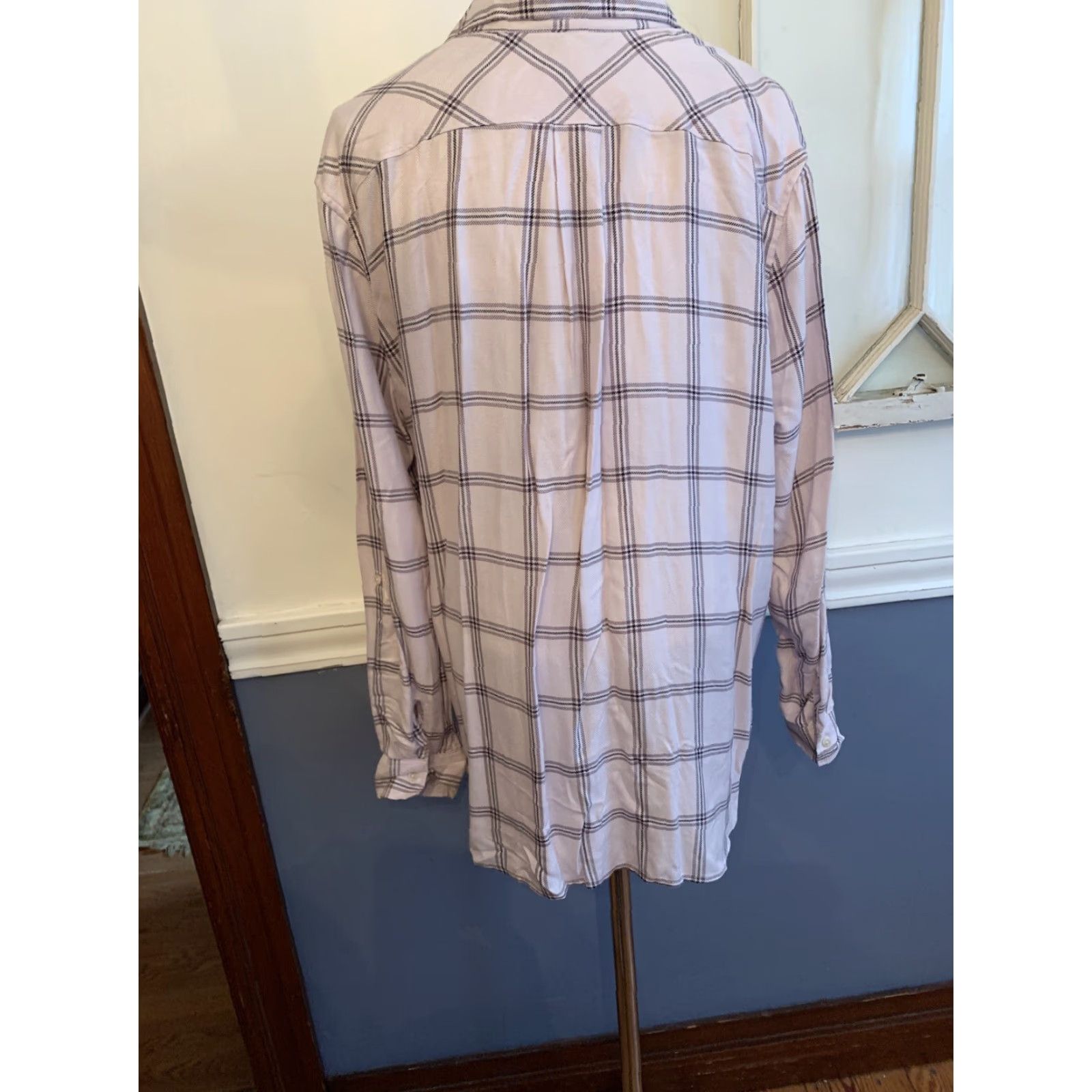 Eddie Bauer Eddie Bauer Shirt Women 2XL Pink Plaid Button Up Lightweight 100% Rayon NWOT Size XXL / US 16-18 / IT 52-54 - 6 Thumbnail