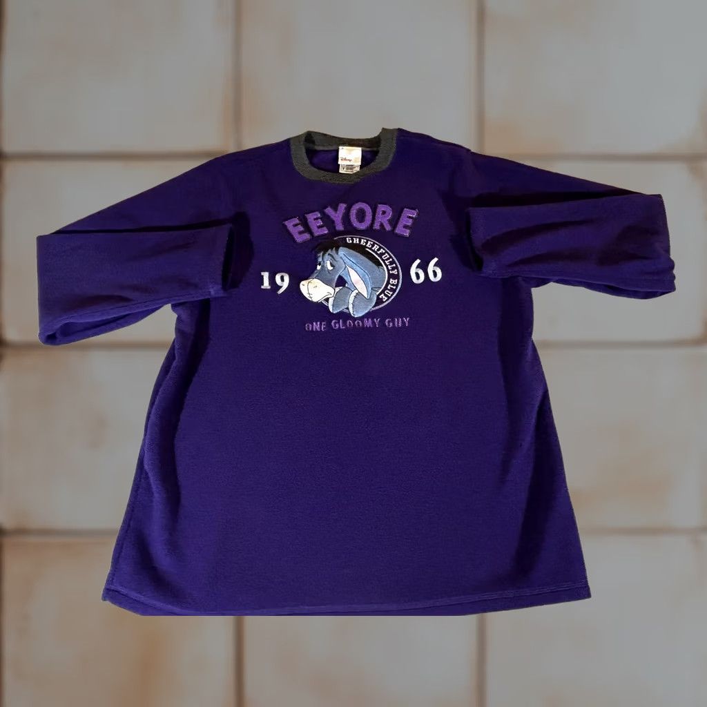 Disney Vintage Disney Sweatshirt Women Small Fleece Eeyore Winnie The Pooh Crewneck 90s Size S / US 4 / IT 40 - 1 Thumbnail