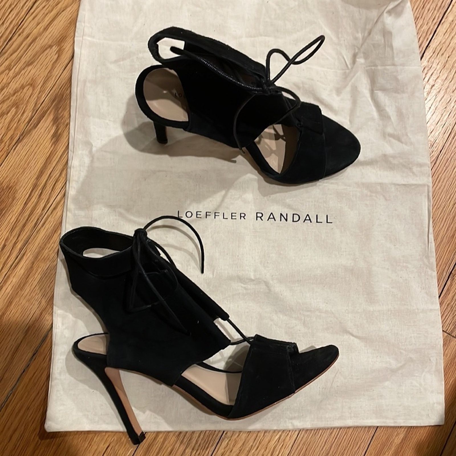 Loeffler Randall Loeffler Randall Scarlet black suede heels size 5B Size US 5 / IT 35 - 11 Thumbnail