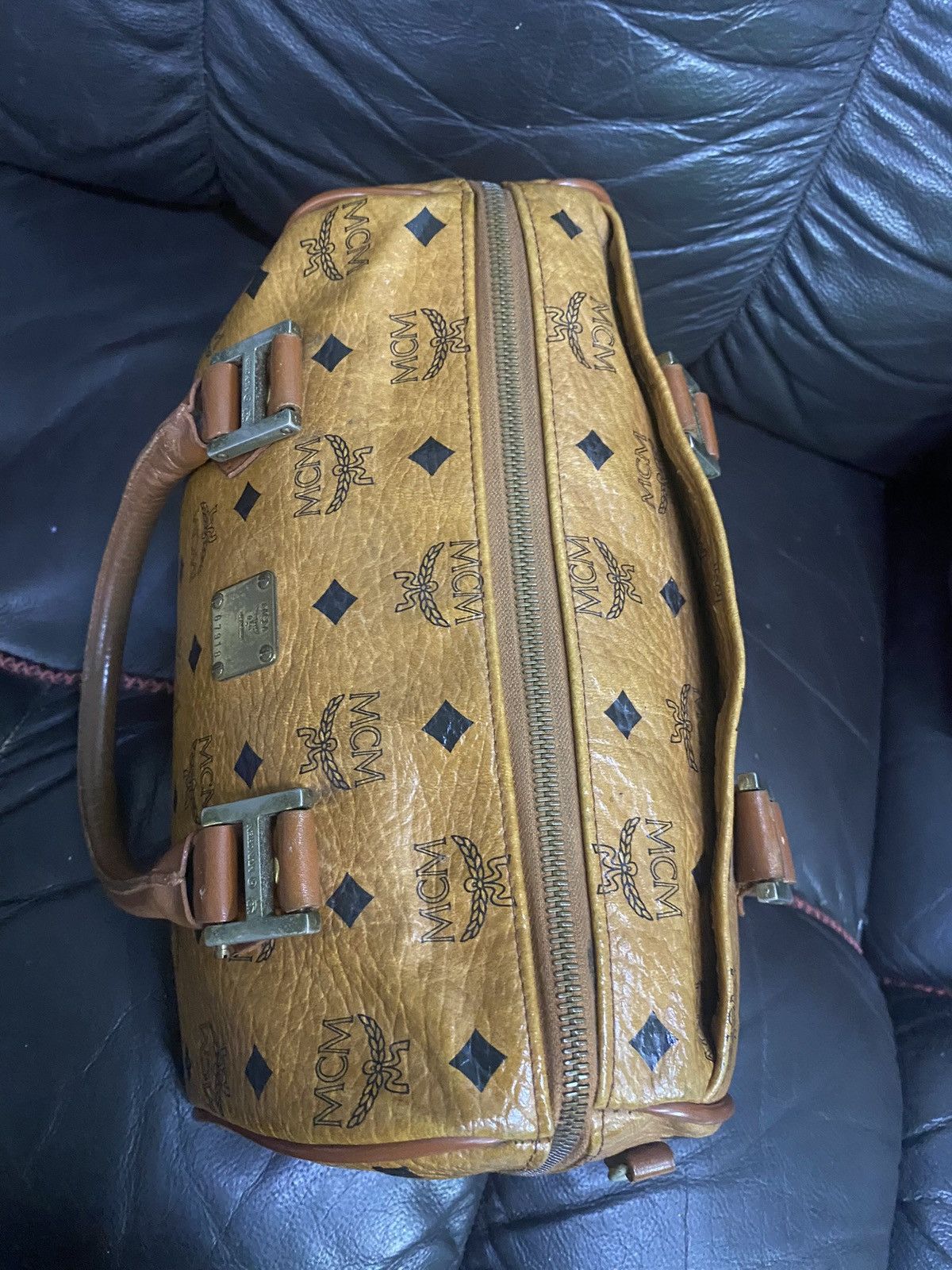 MCM Authentic Vintage MCM Monogram Speedy 30 Hand Bag Size ONE SIZE - 15 Thumbnail