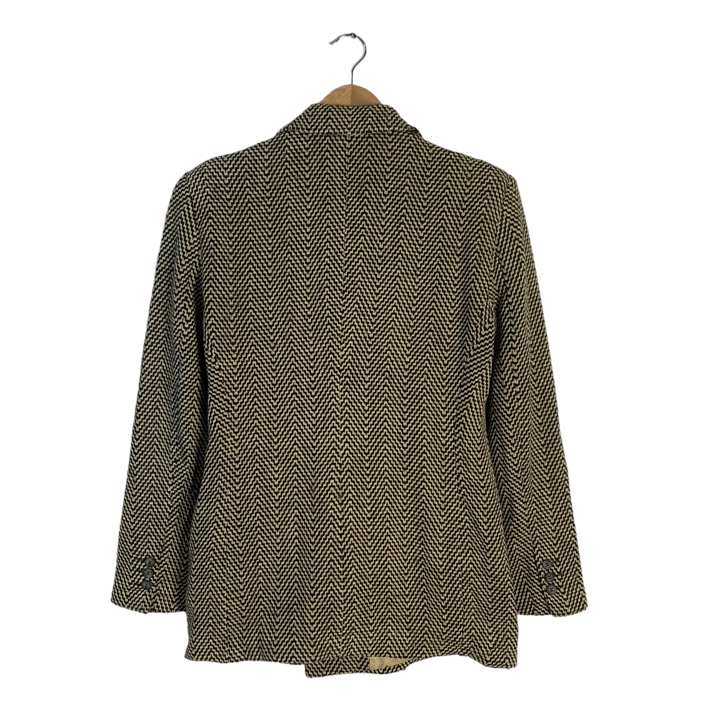 Emporio Armani Emporio Armani Houndstooth Wool Jacket Size L / US 10 / IT 46 - 7 Thumbnail
