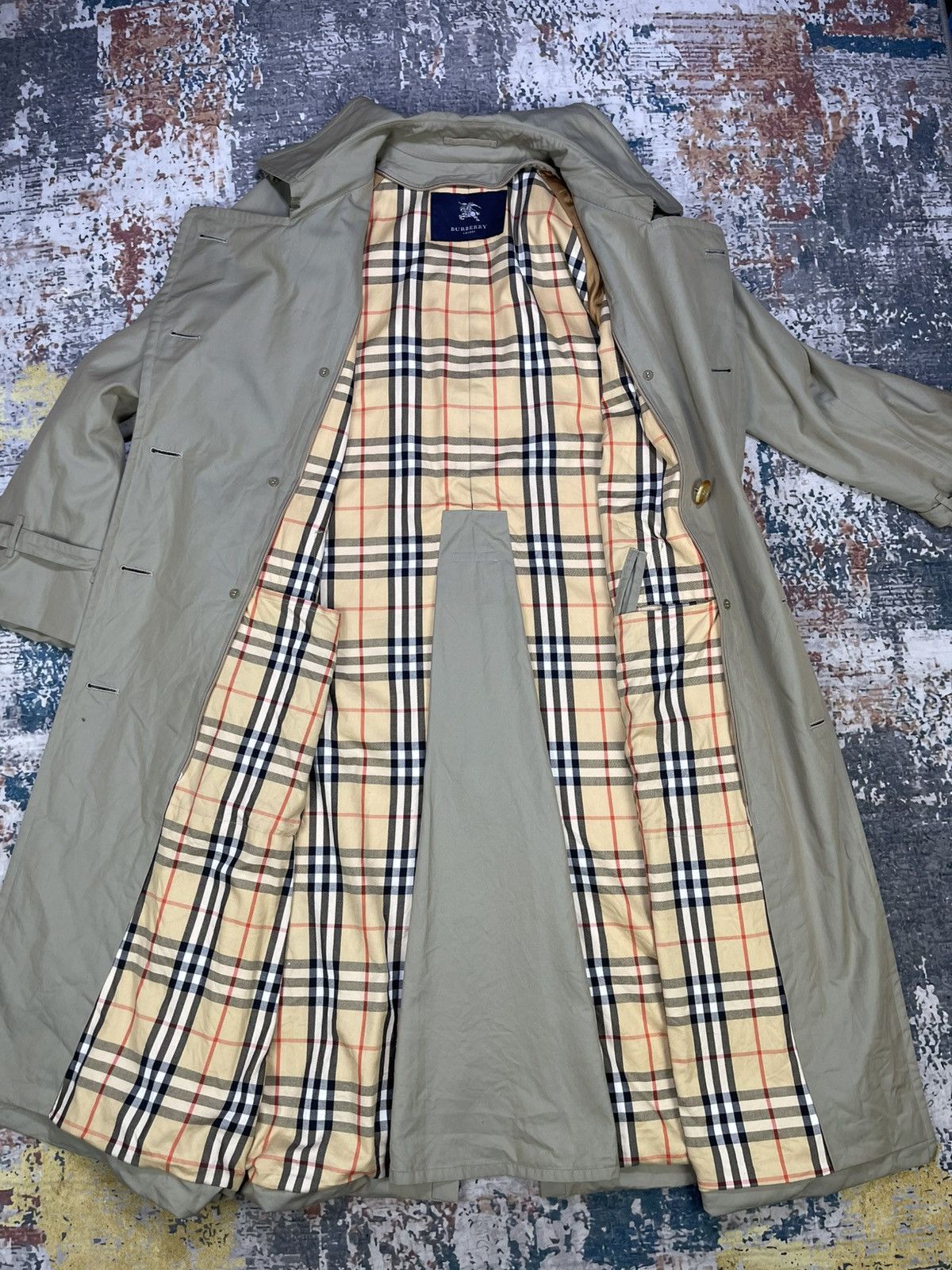 Burberry Vtg Burberry London Nova Check Double Layer Trench Coats Size US L / EU 52-54 / 3 - 2 Thumbnail