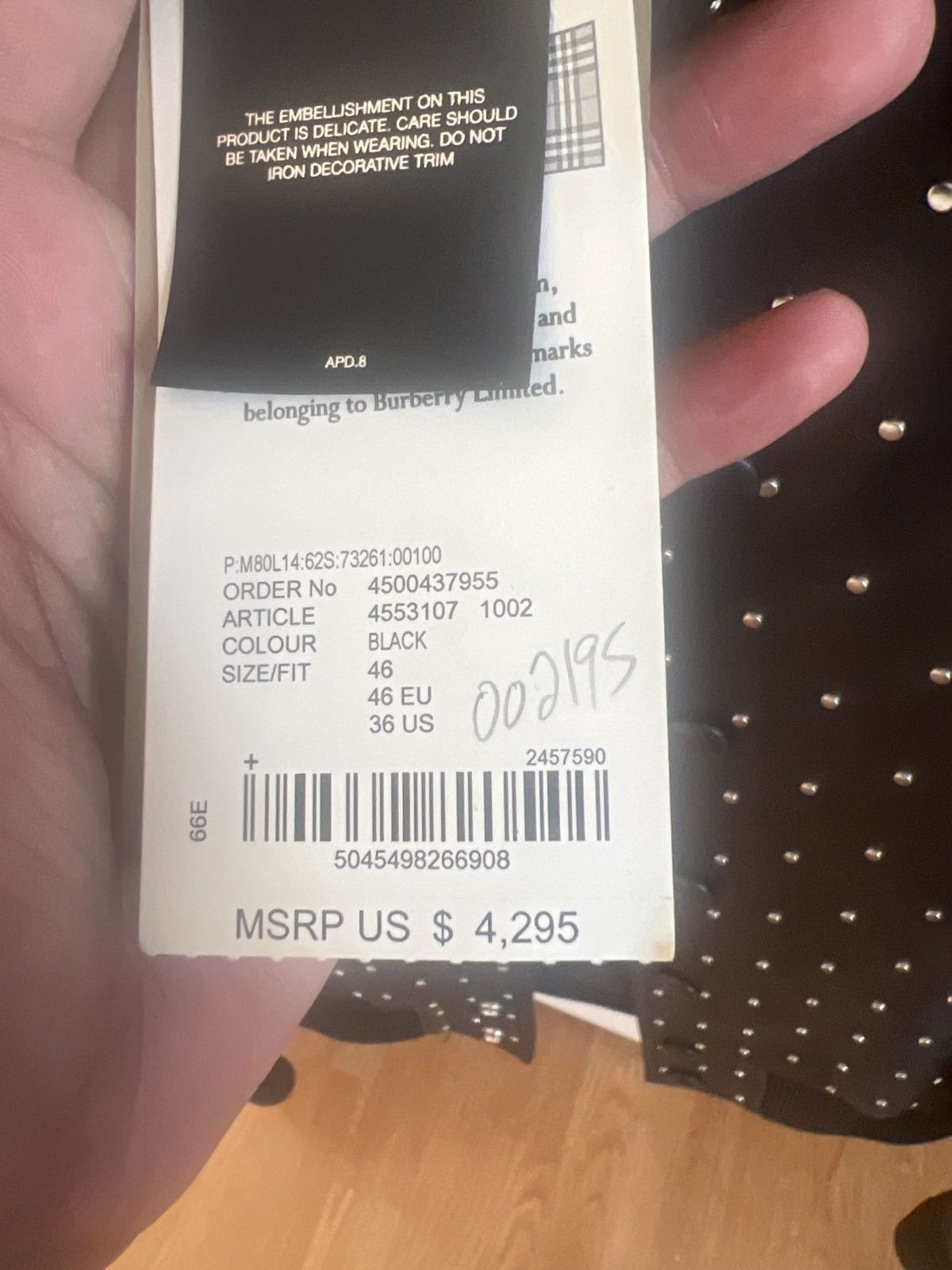 Burberry Burberry studded leather bomber jacket. Size US S / EU 44-46 / 1 - 2 Thumbnail