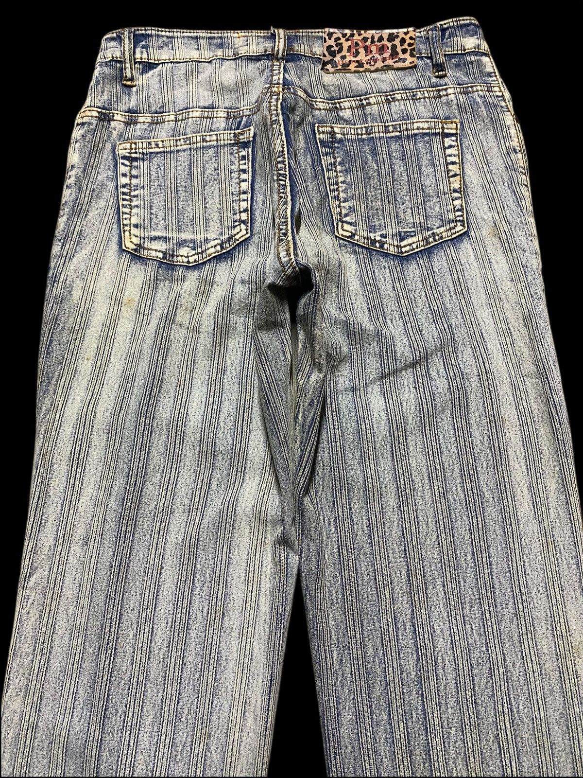 Japanese Brand Rare vintage Y2K P.M. Pantomime blue flare jeans jeans Size US 28 / EU 44 - 4 Thumbnail