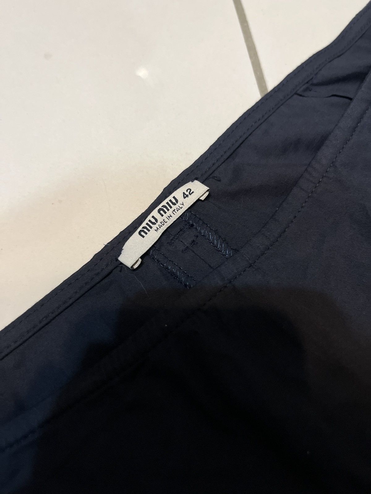 Miu Miu Miu Miu Basic Cotton Pants Size 42" / US 20 - 4 Thumbnail