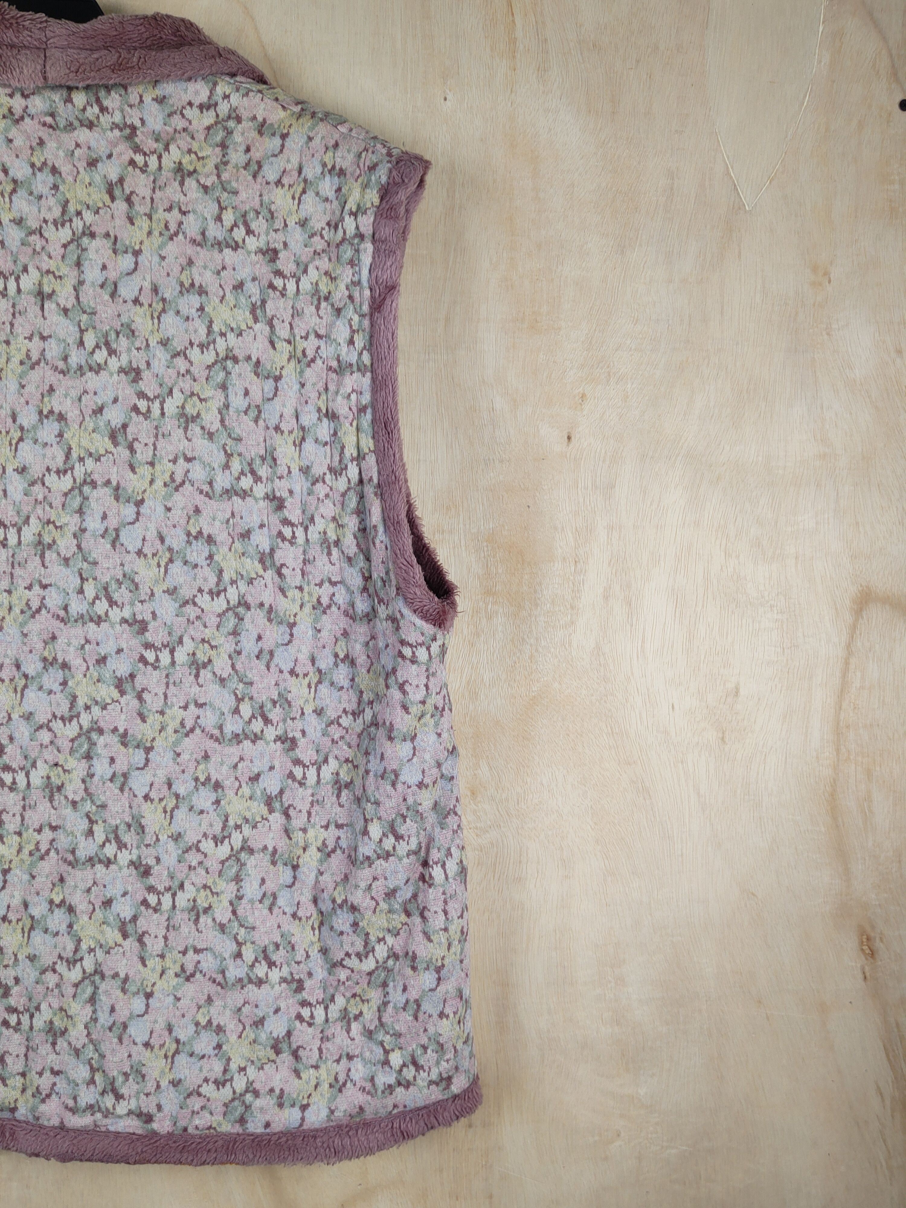 Japanese Brand Japan vintage Pink Flowers Vests #S2448 Size L / US 10 / IT 46 - 9 Thumbnail