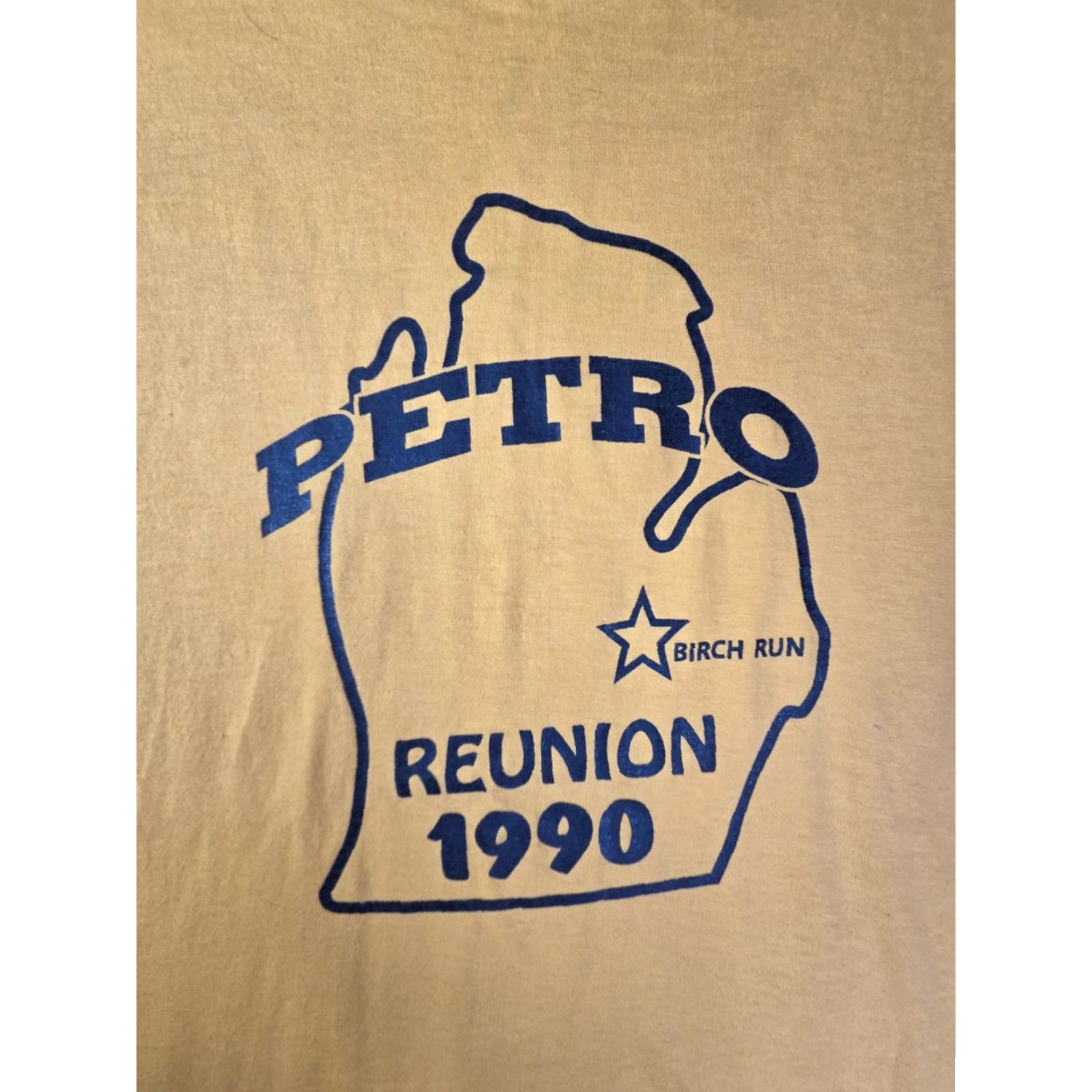 Vintage VINTAGE Michigan T Shirt Single Stitch XL USA 1990 Screen Stars Unisex Adults Short Sleeve Yellow USA Shirt Stitched Family Reunion 1990s Men Women Size US XL / EU 56 / 4 - 2 Thumbnail