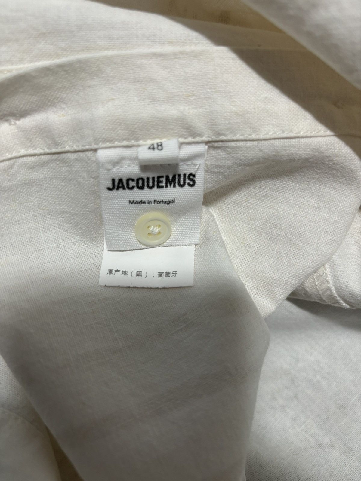 Jacquemus Jacquemus Beige Cotton Shirt Size US M / EU 48-50 / 2 - 4 Thumbnail