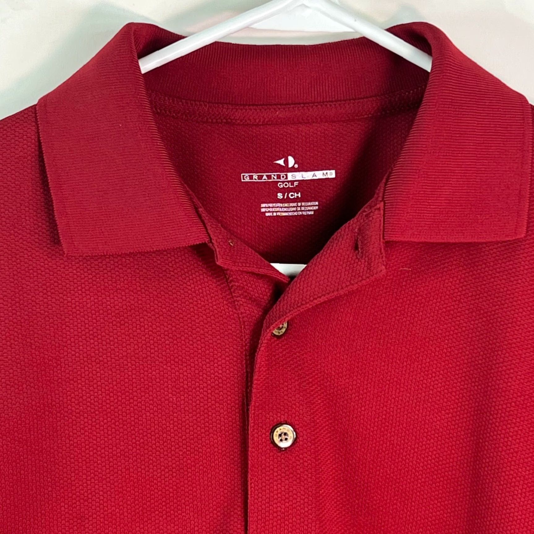 Vintage Grand Slam Polo T Shirt Mens Short Sleeve Collared Red Polo Shirt Size S PGA Golf Casual Size US S / EU 44-46 / 1 - 3 Thumbnail