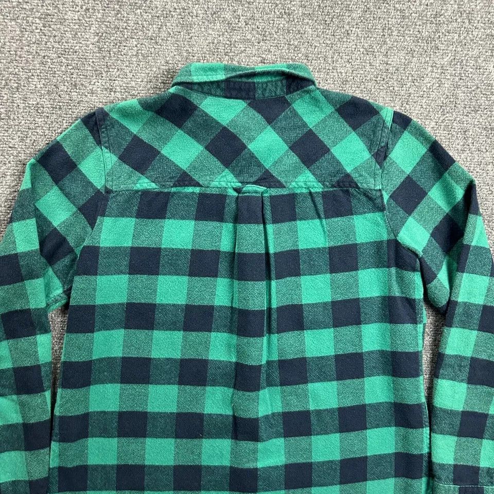 J.Crew J Crew Flannel Shirt Womens 8 Check Boy Pocket Cotton Wool Size M / US 6-8 / IT 42-44 - 8 Thumbnail