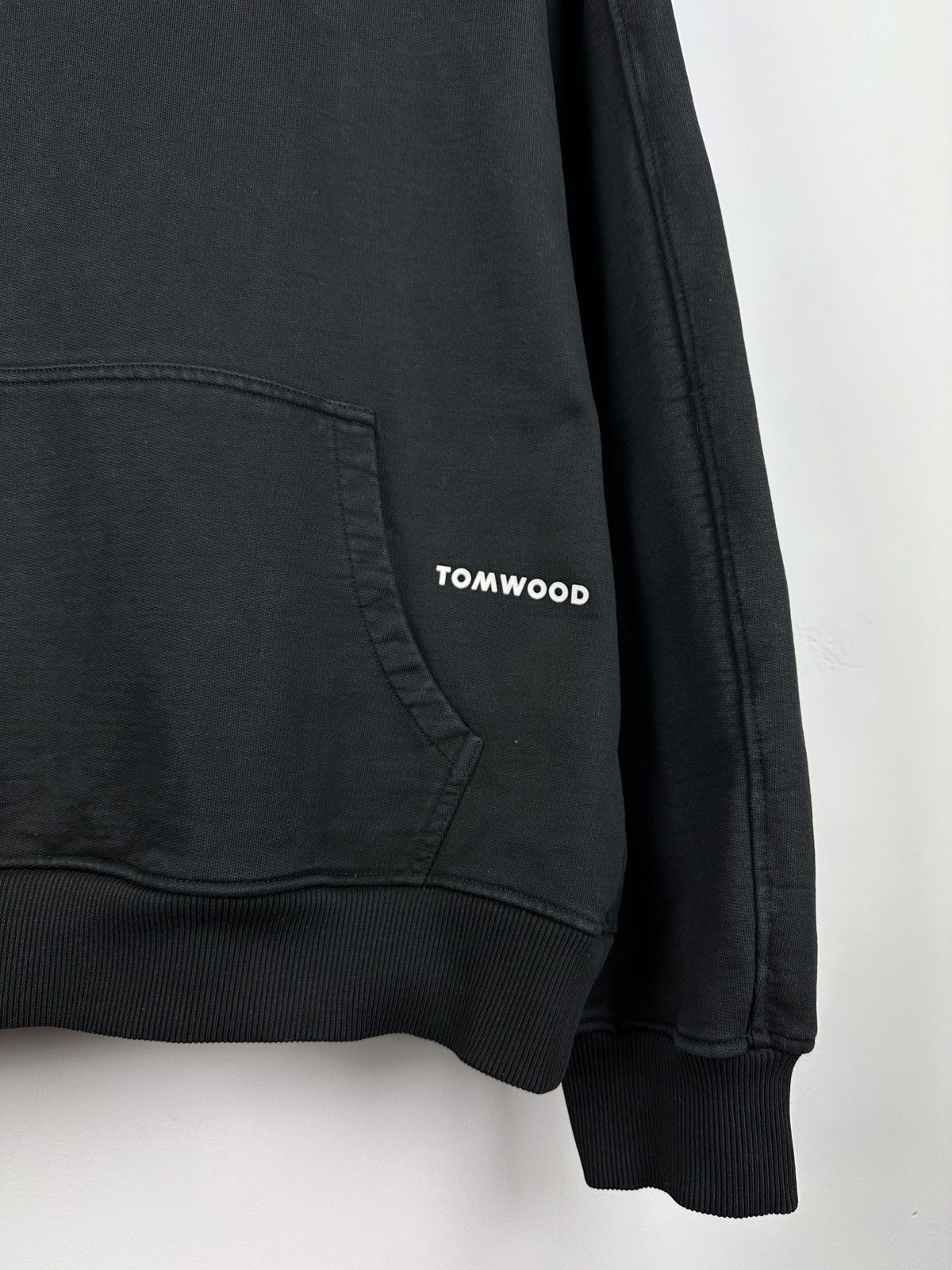 Tom Wood Tom Wood Baggy Oversize Black Heavy Cotton Hoodie Size US M / EU 48-50 / 2 - 8 Thumbnail